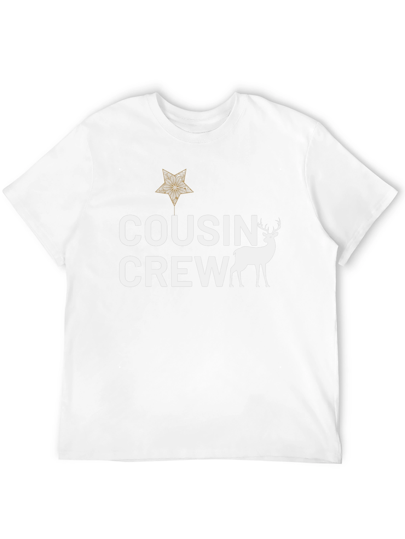 Cousin Crew Deer Graphic Tee - Black Cotton Shirt