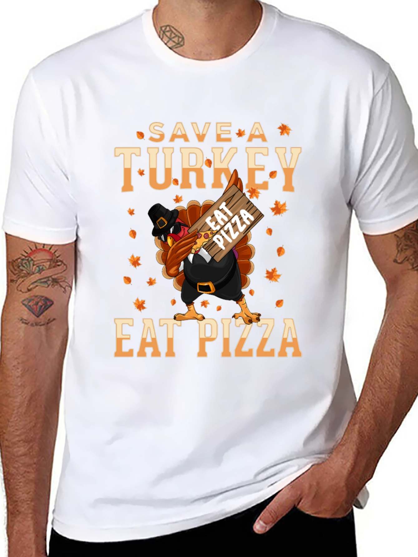 Save a Turkey Eat Pizza Thanksgiving T-Shirt
