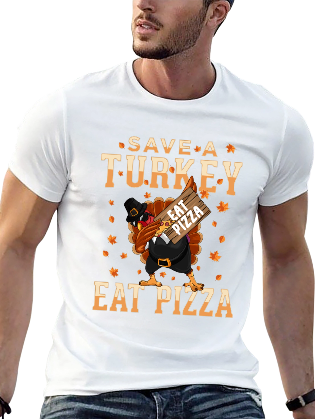 Save a Turkey Eat Pizza Thanksgiving T-Shirt
