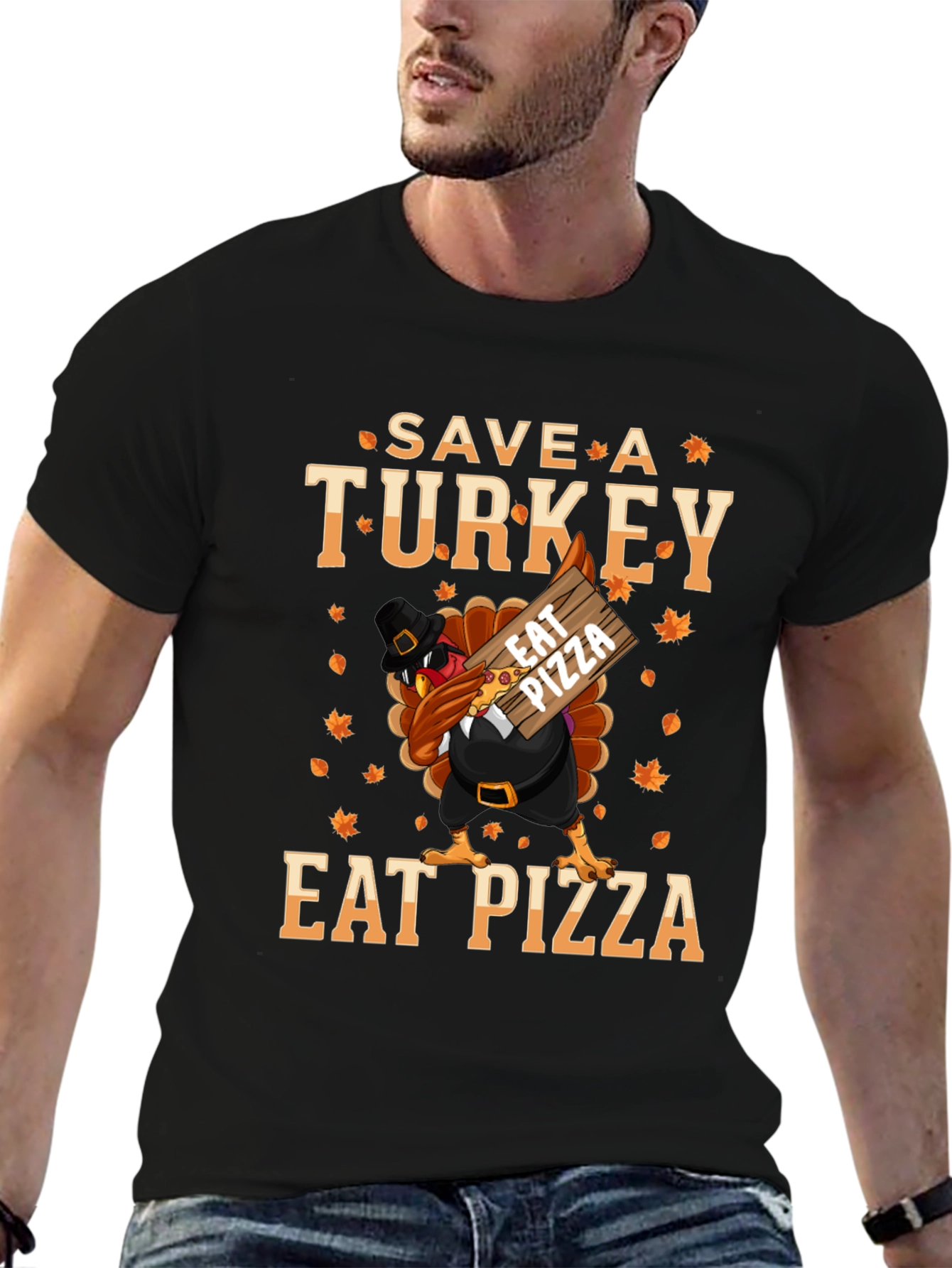 Save a Turkey Eat Pizza Thanksgiving T-Shirt