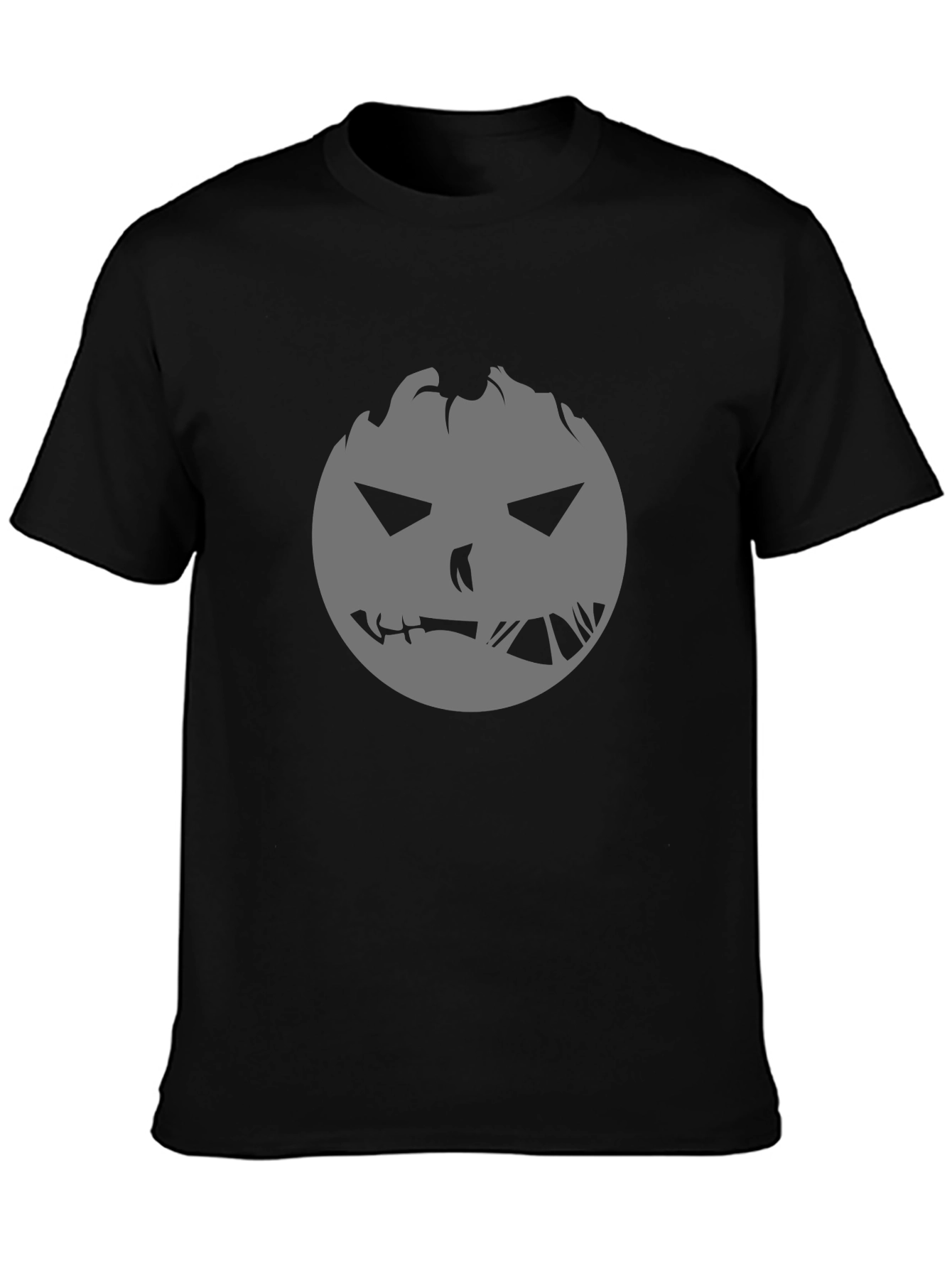 Spooky Pumpkin Face Graphic Tee - Halloween Ready