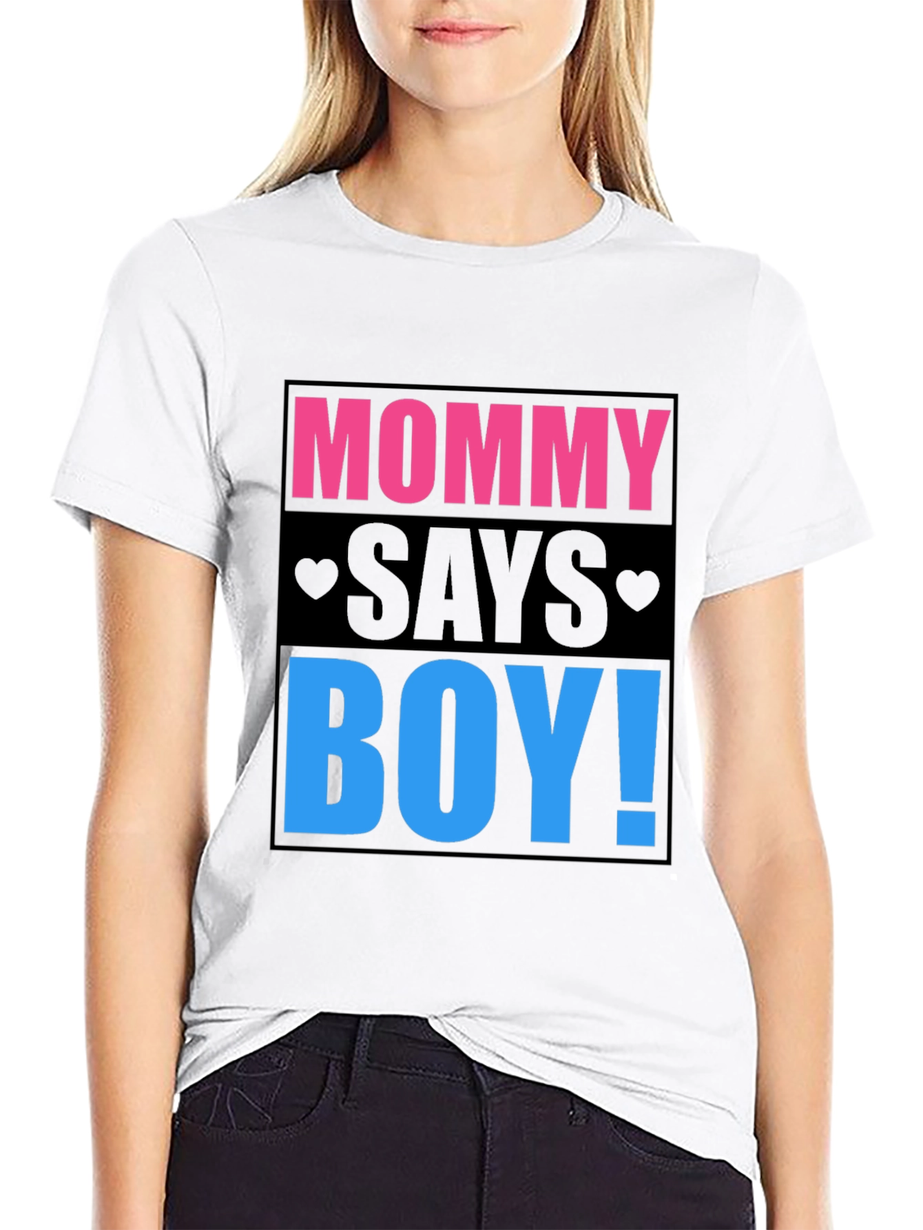 Mommy Says Boy Gender Reveal T-Shirt