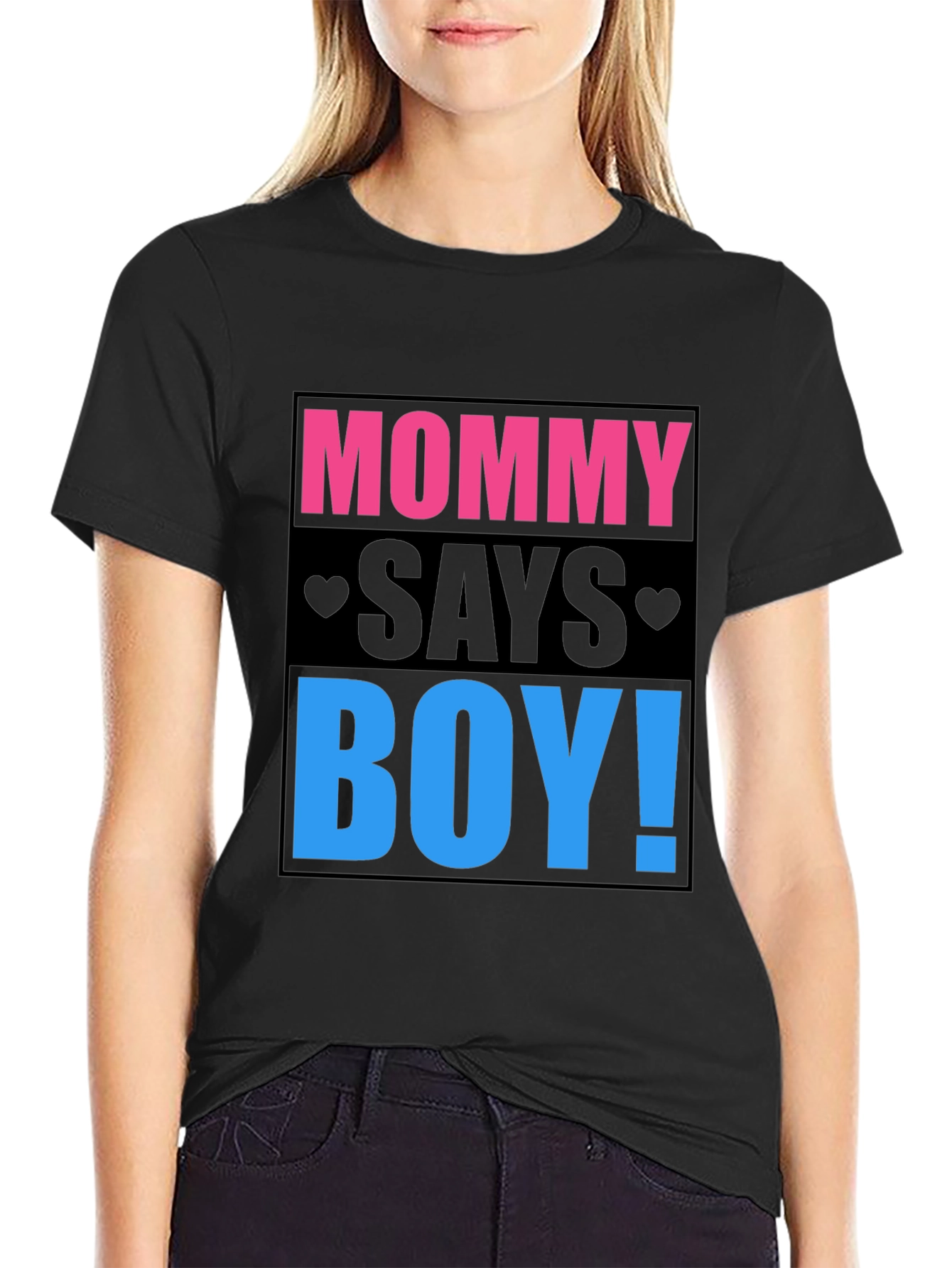Mommy Says Boy Gender Reveal T-Shirt