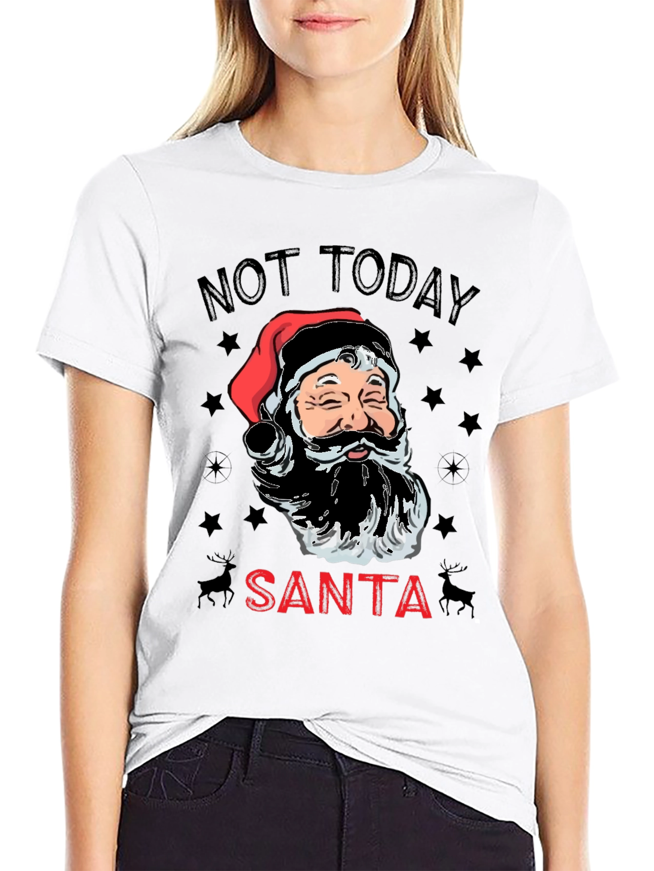 Not Today Santa Graphic Tee