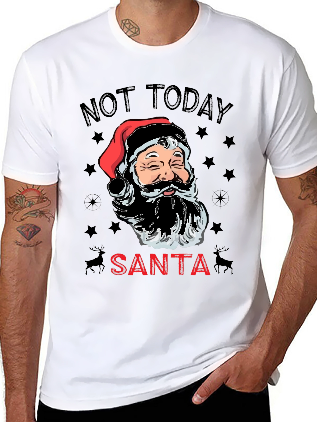Not Today Santa Graphic Tee