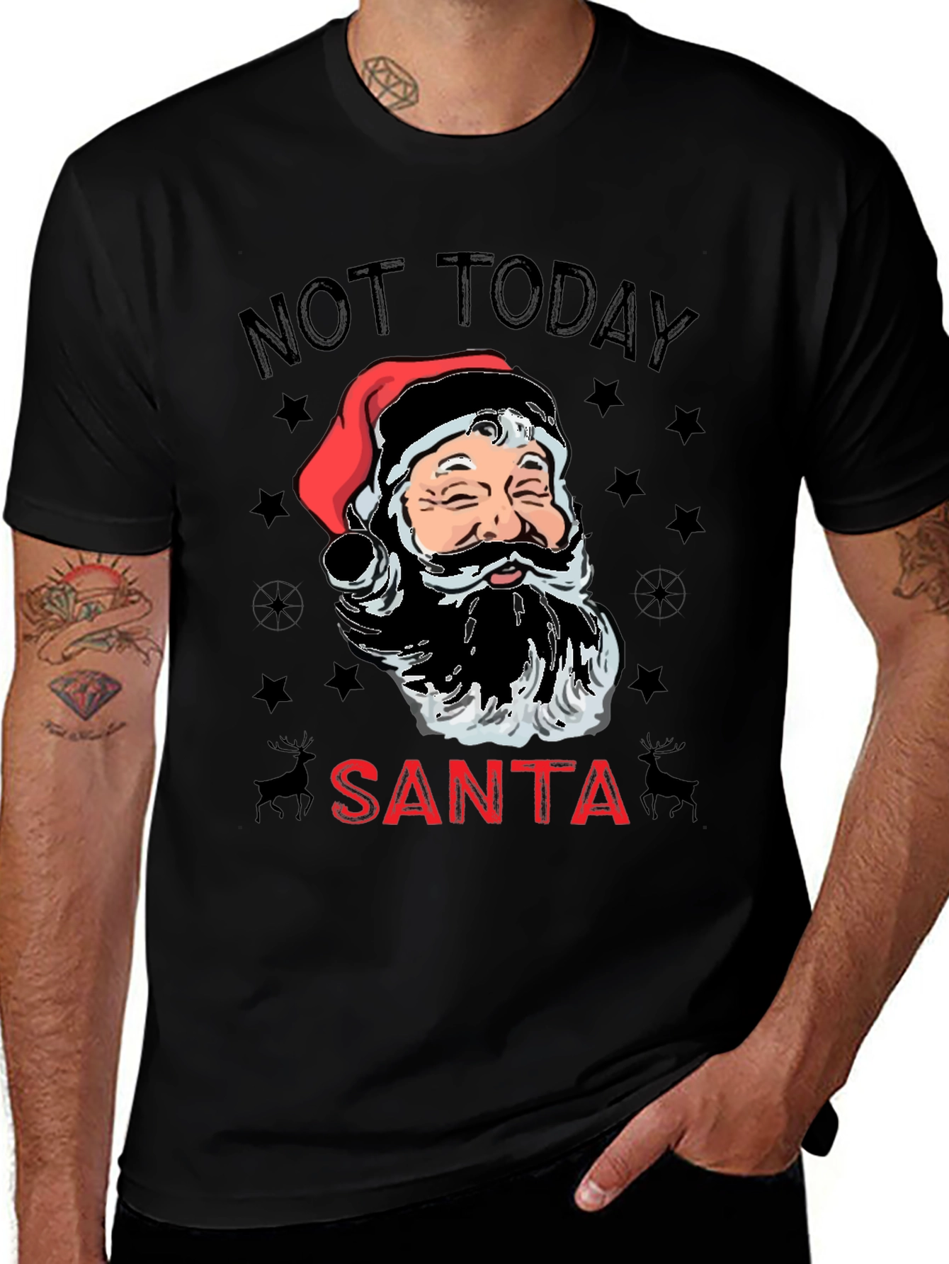 Not Today Santa Graphic Tee