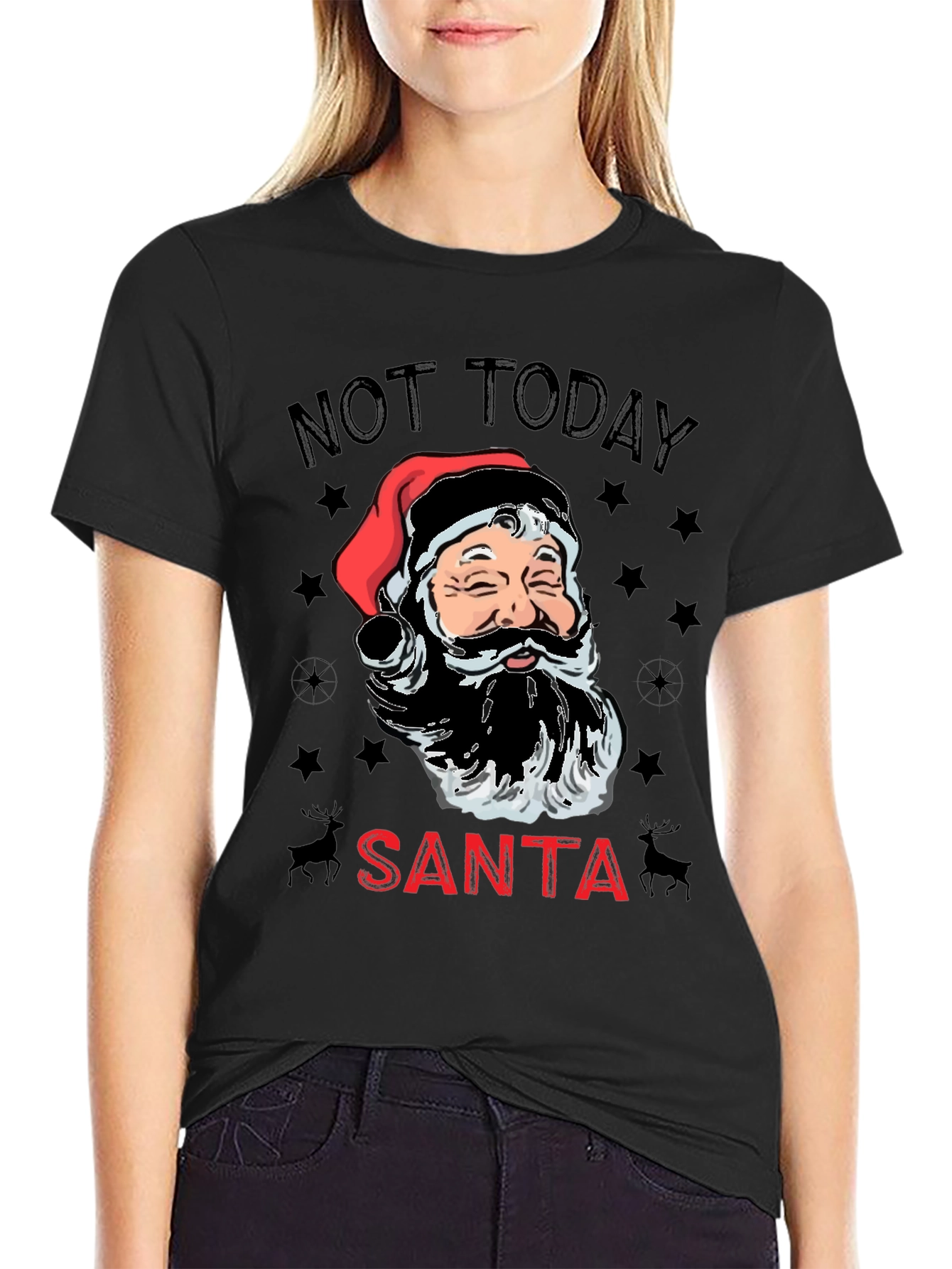 Not Today Santa Graphic Tee