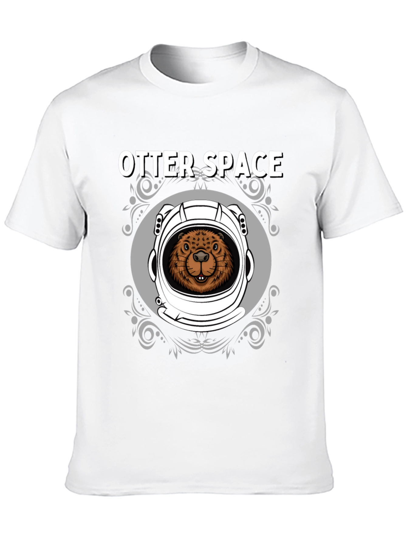 Otter Space Graphic T-Shirt - Mens Black Tee