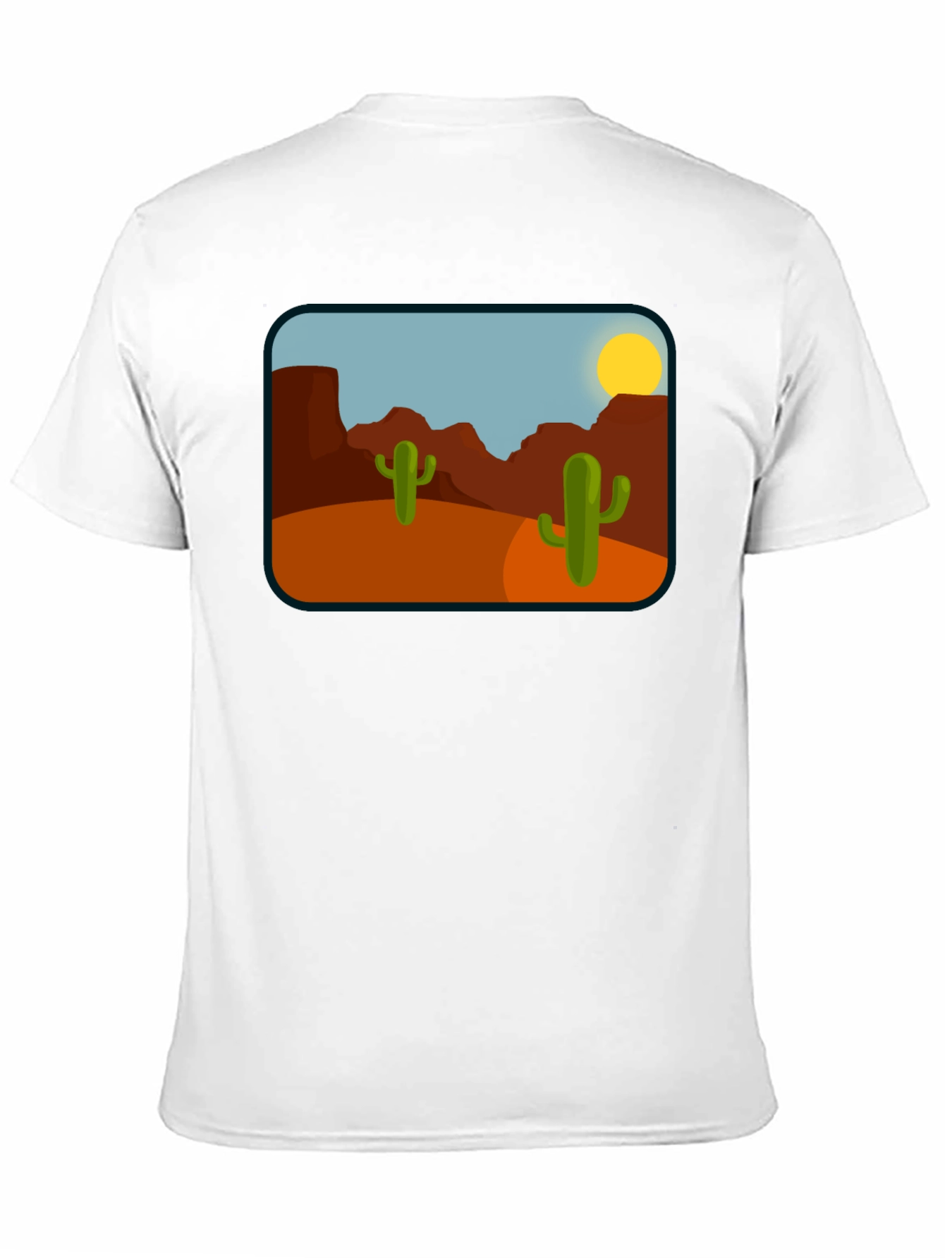 Desert Cactus Graphic T-Shirt - Black