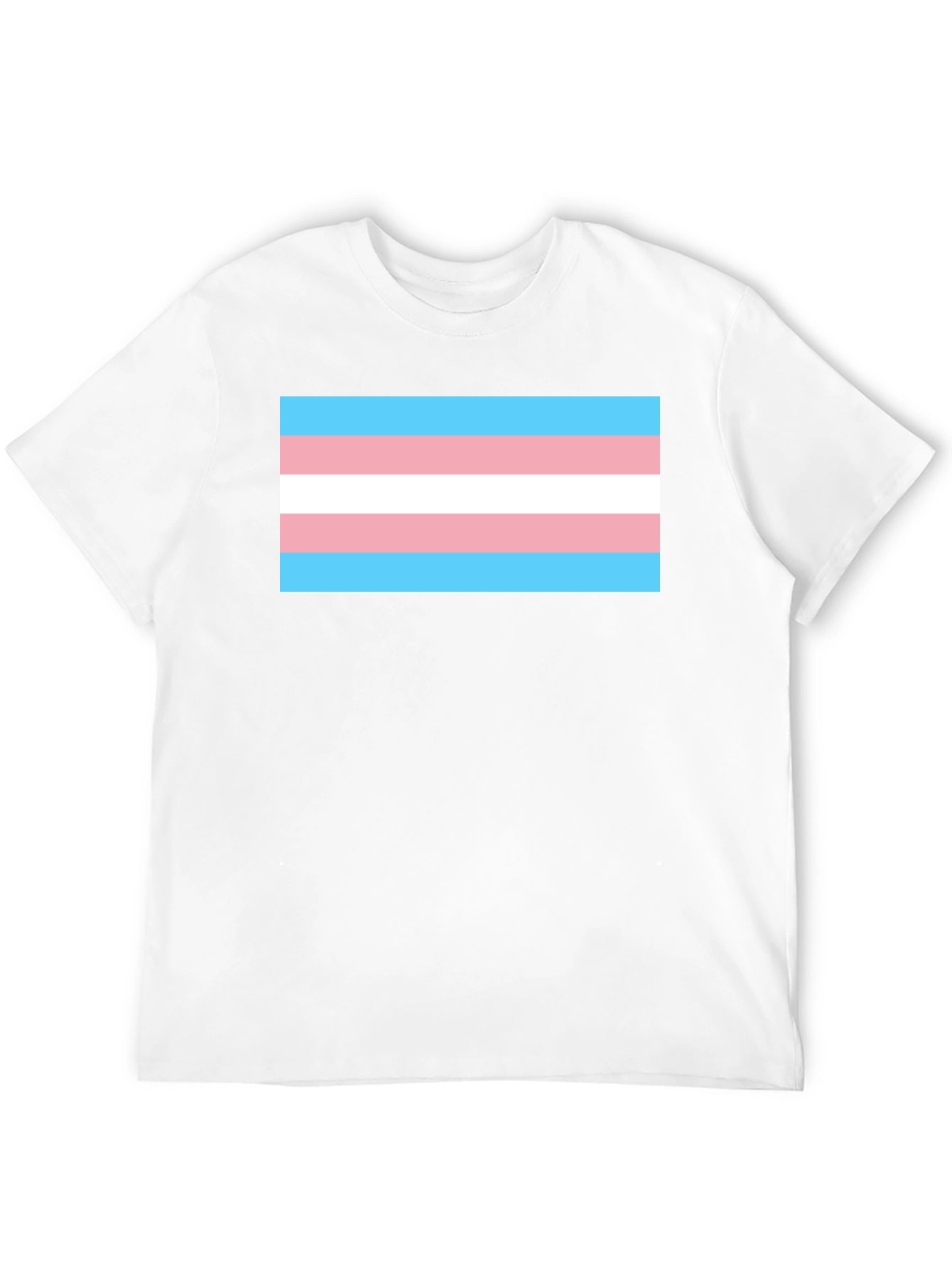 Transgender Pride Flag T-Shirt - Black Tee
