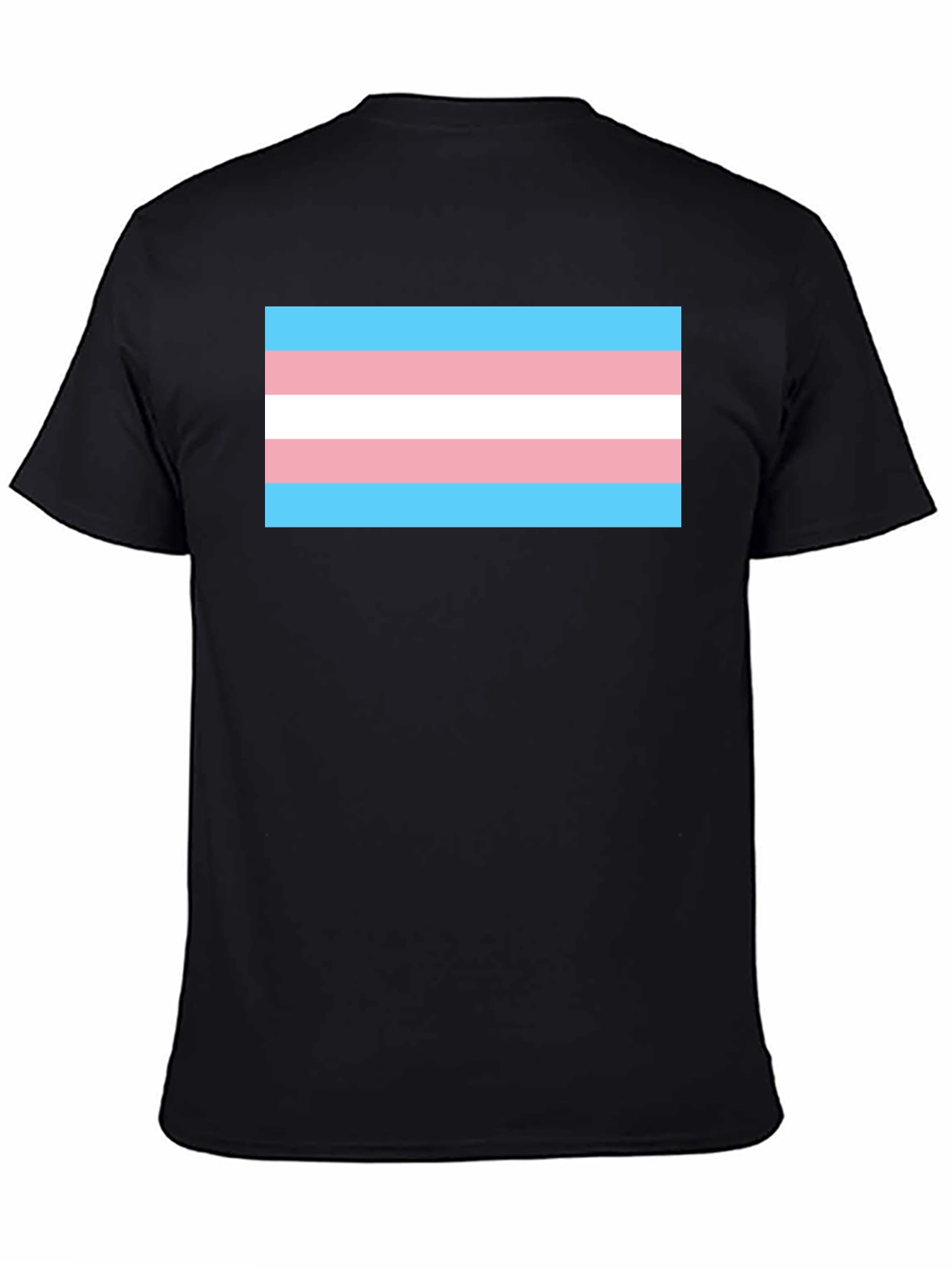Transgender Pride Flag T-Shirt - Black Tee