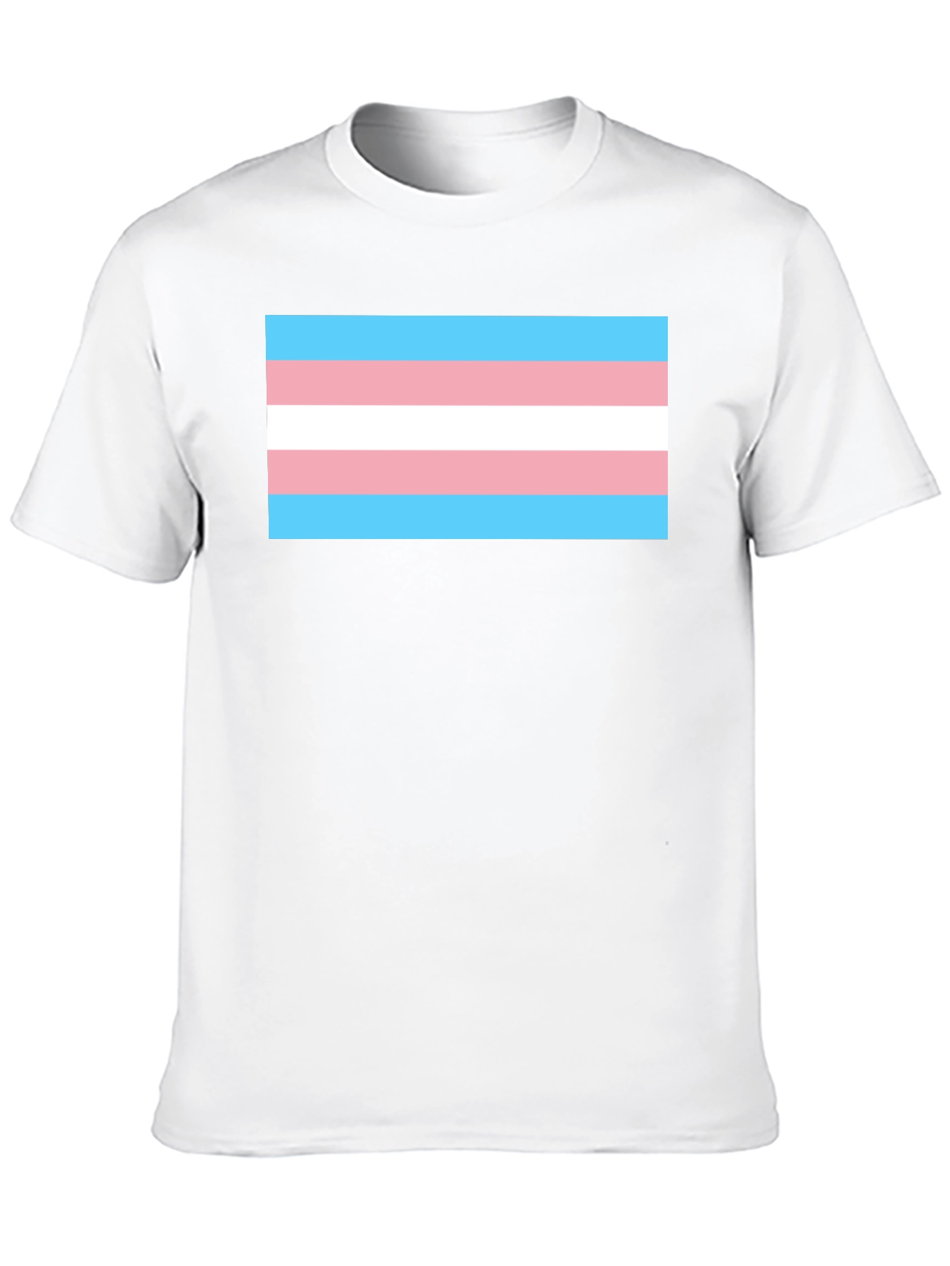 Transgender Pride Flag T-Shirt - Black Tee