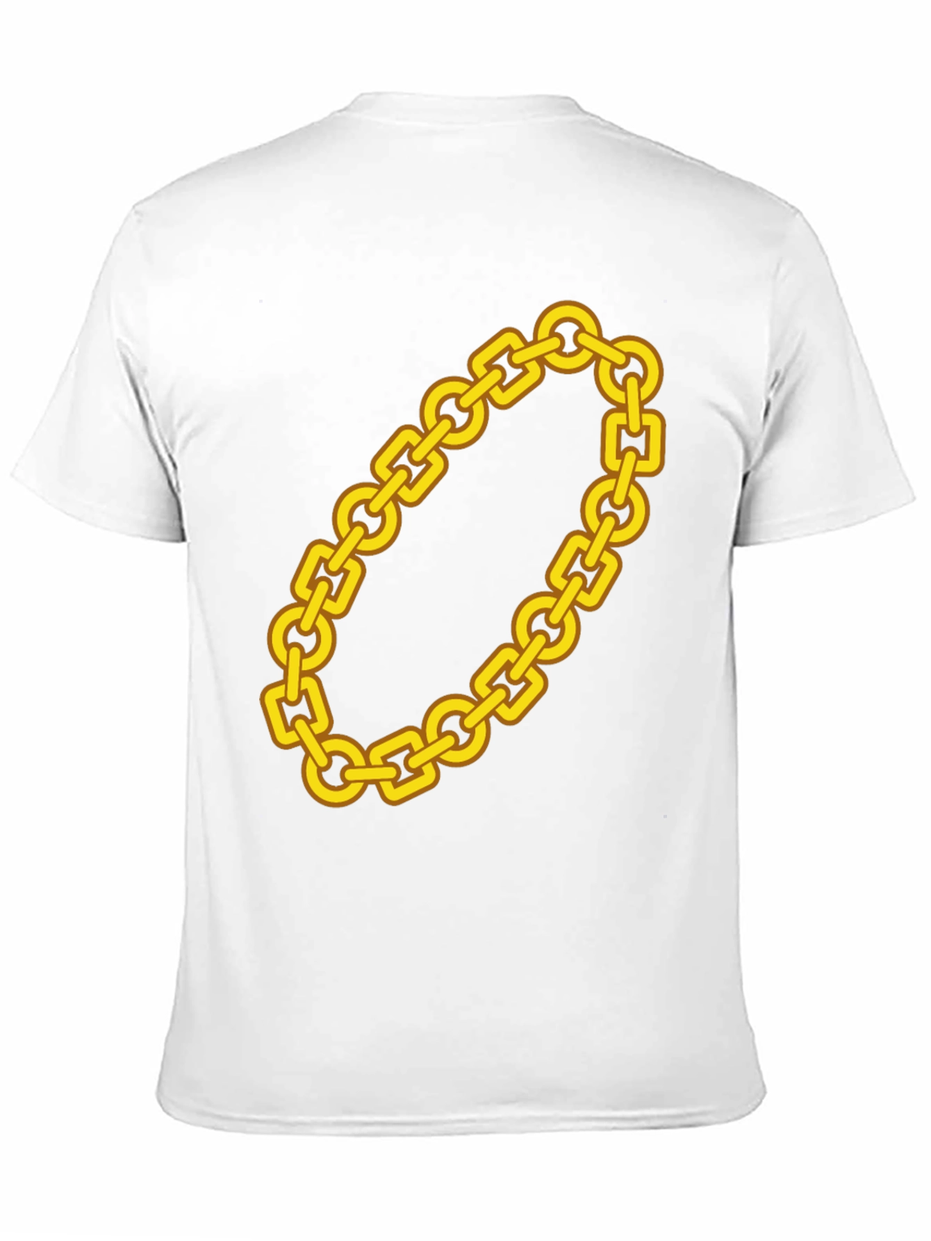 Gold Chain Graphic Tee - Bold Statement Shirt