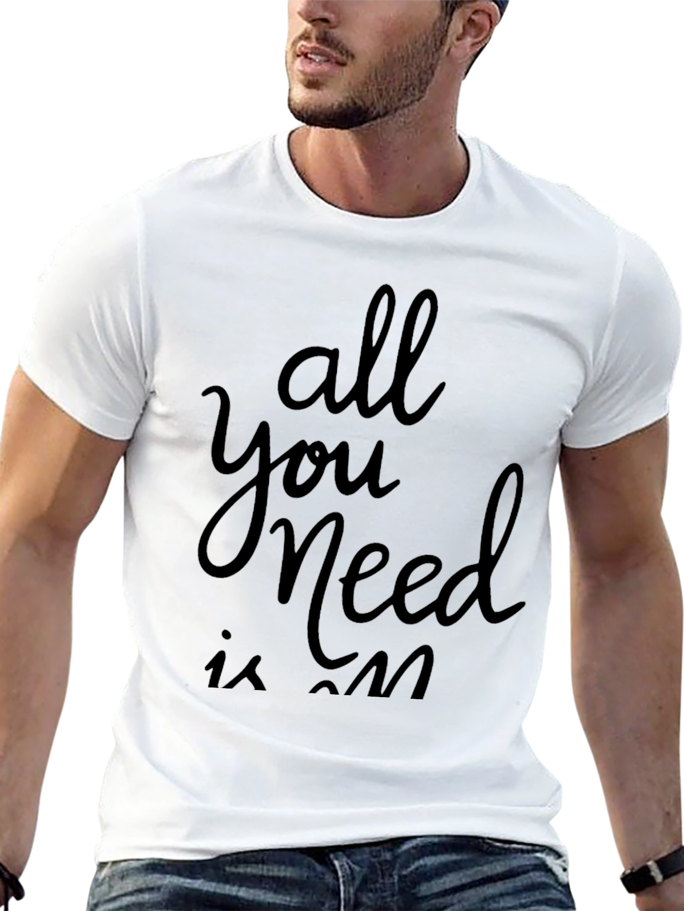 All You Need Graphic Tee - Black