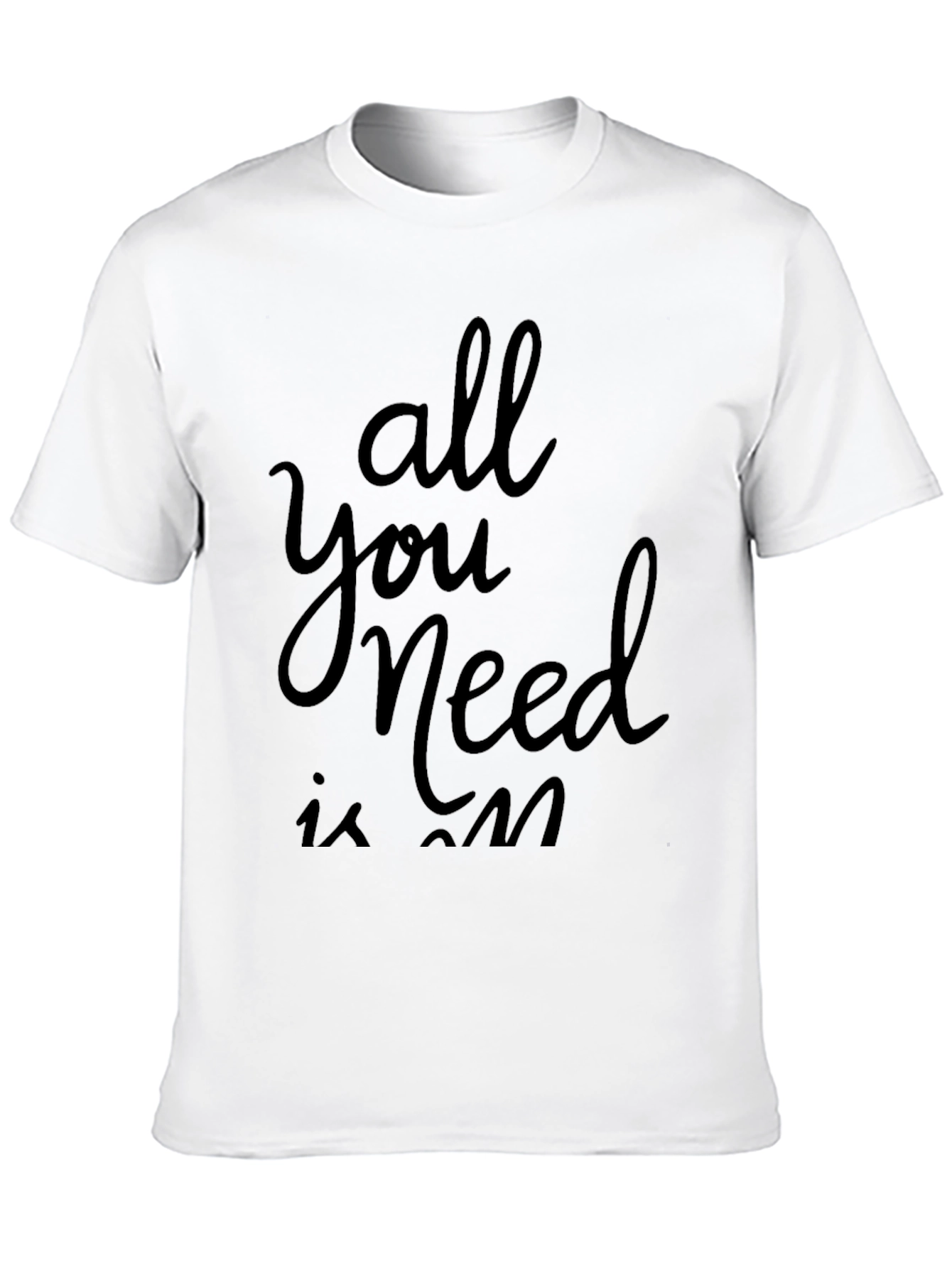 All You Need Graphic Tee - Black