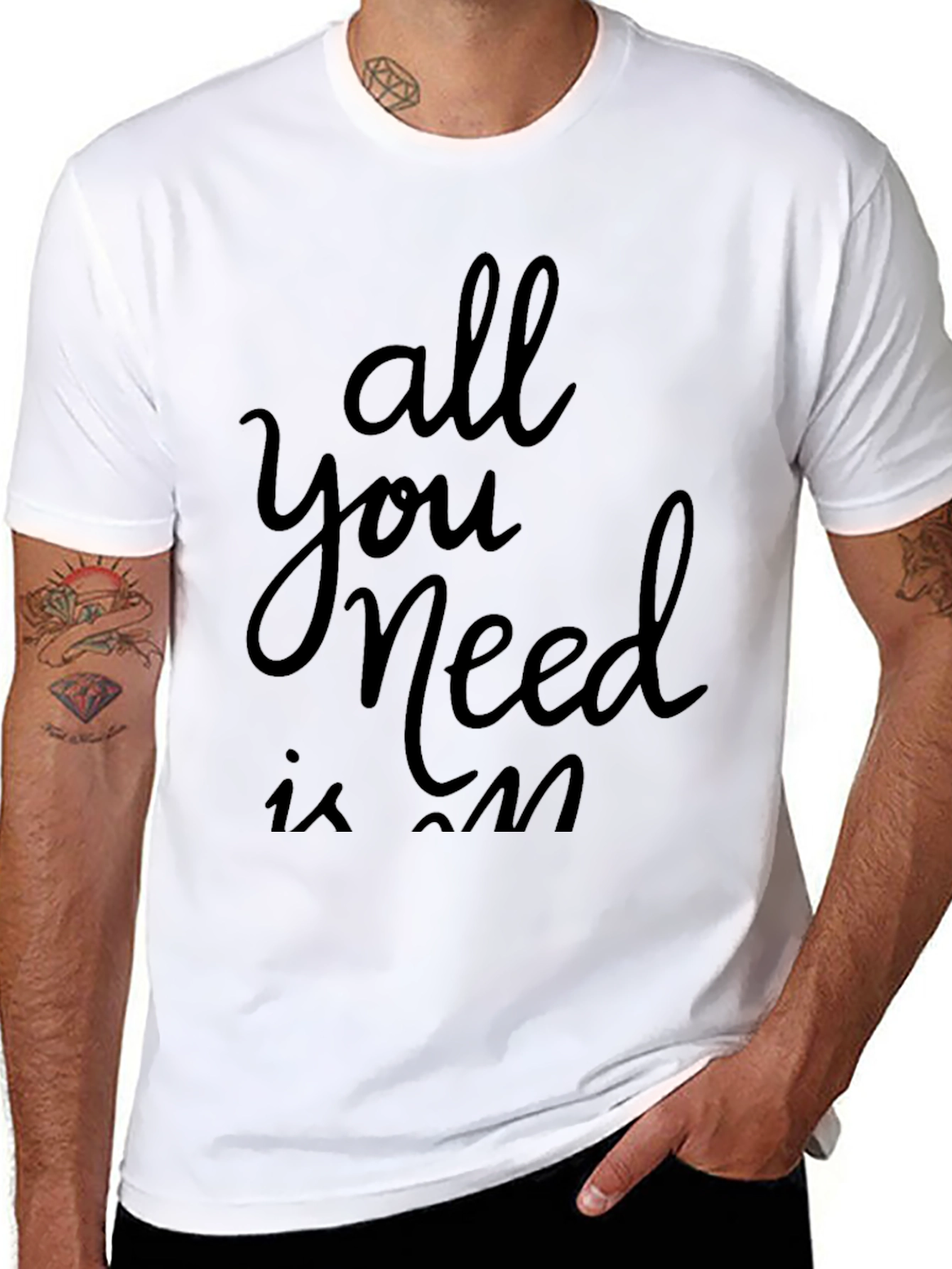 All You Need Graphic Tee - Black