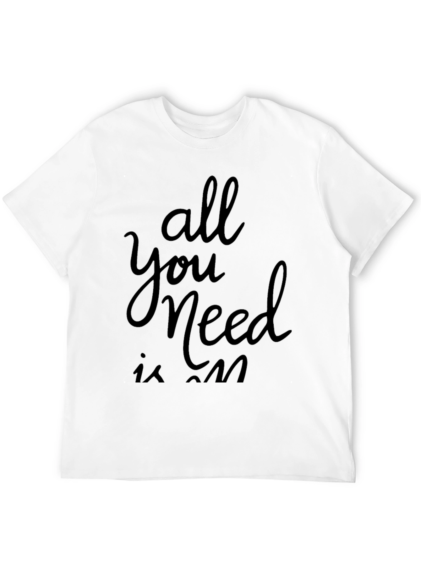 All You Need Graphic Tee - Black