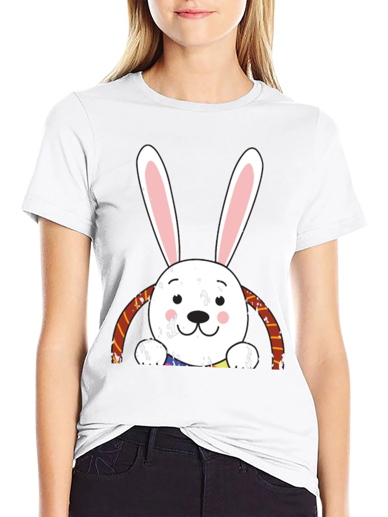 Bunny Graphic Tee - Quirky Comfortable Style