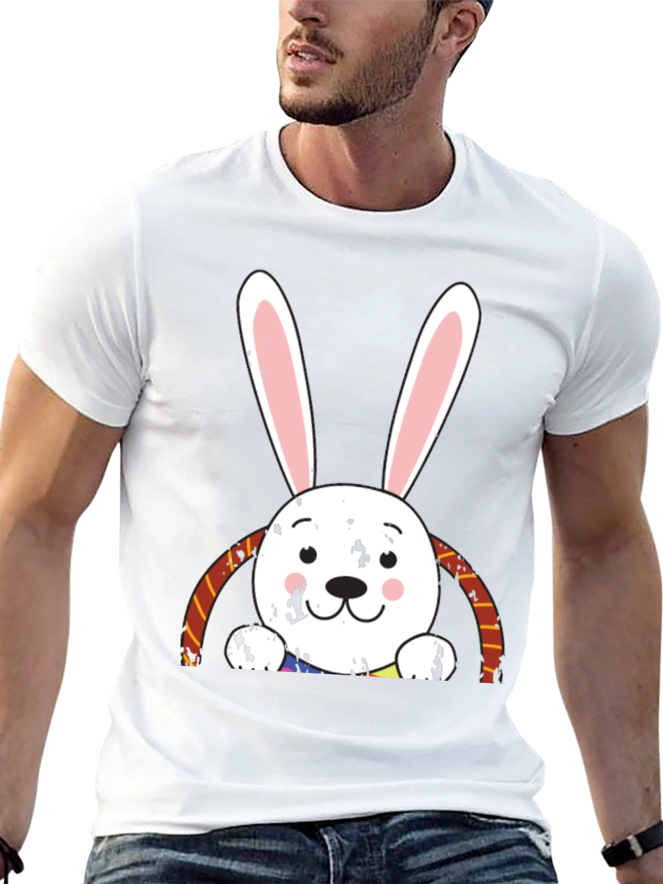 Bunny Graphic Tee - Quirky Comfortable Style