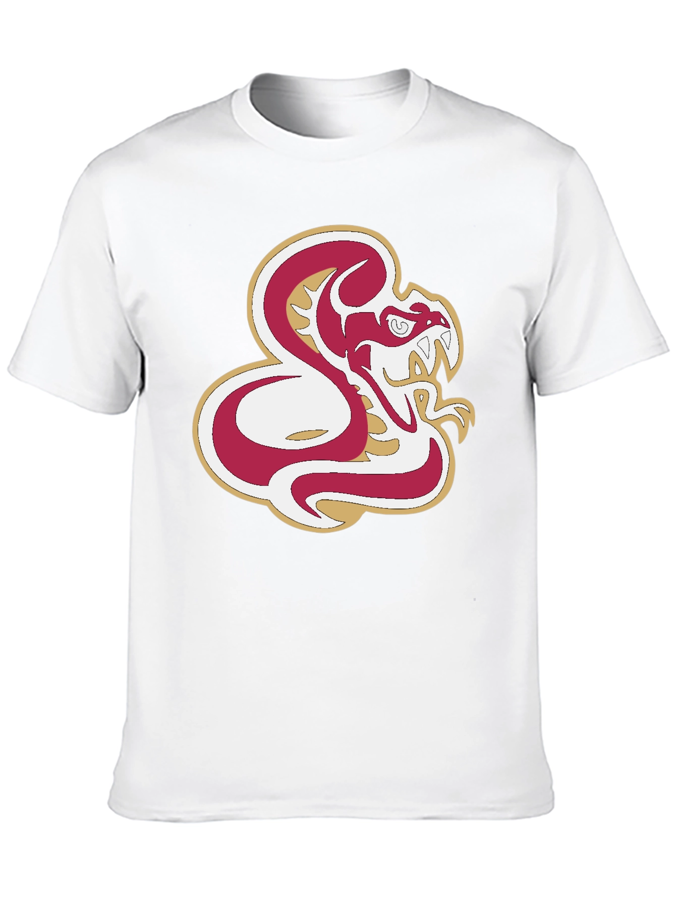 Bold Snake Graphic Tee - Black Cotton Comfort