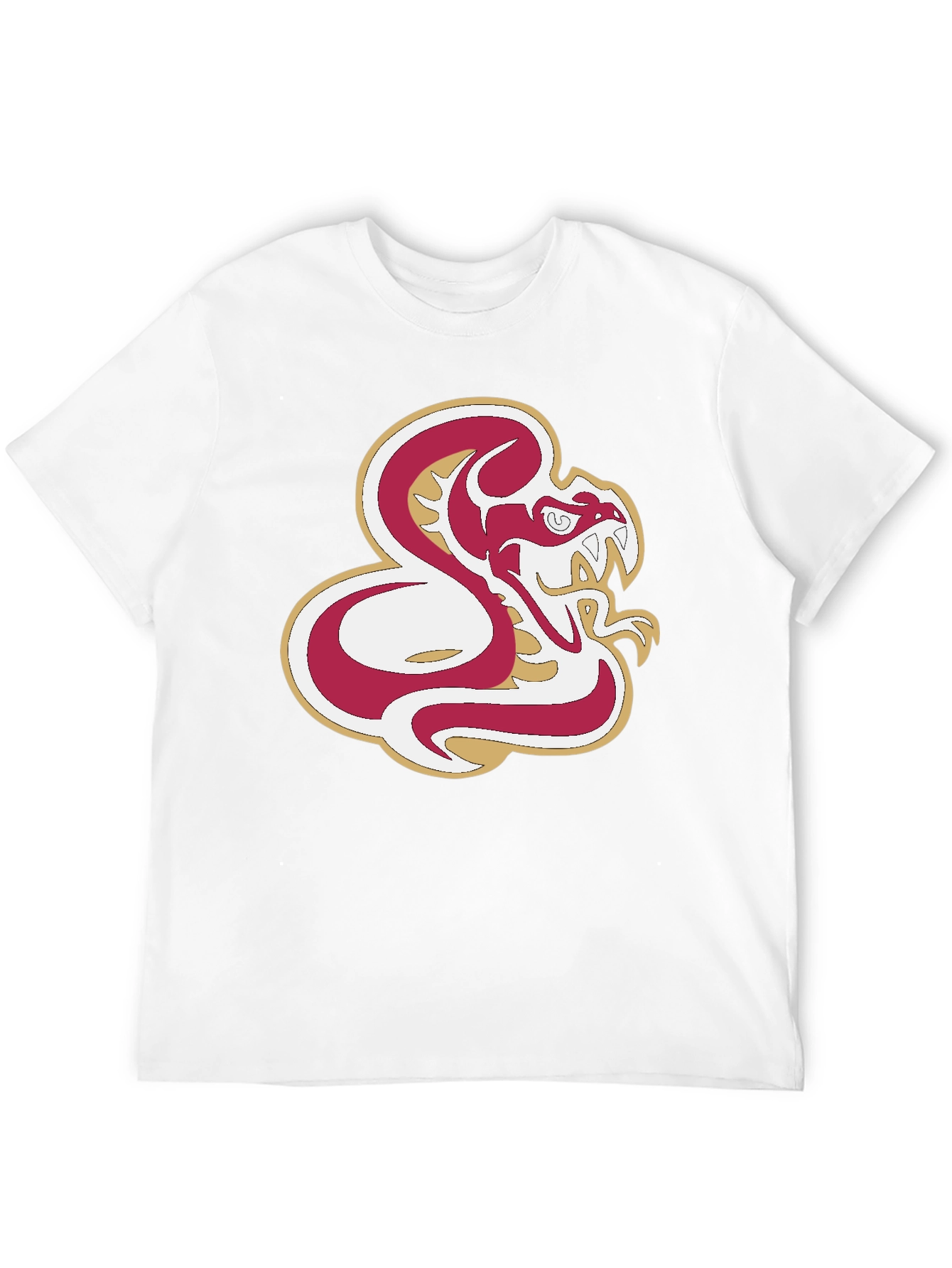 Bold Snake Graphic Tee - Black Cotton Comfort