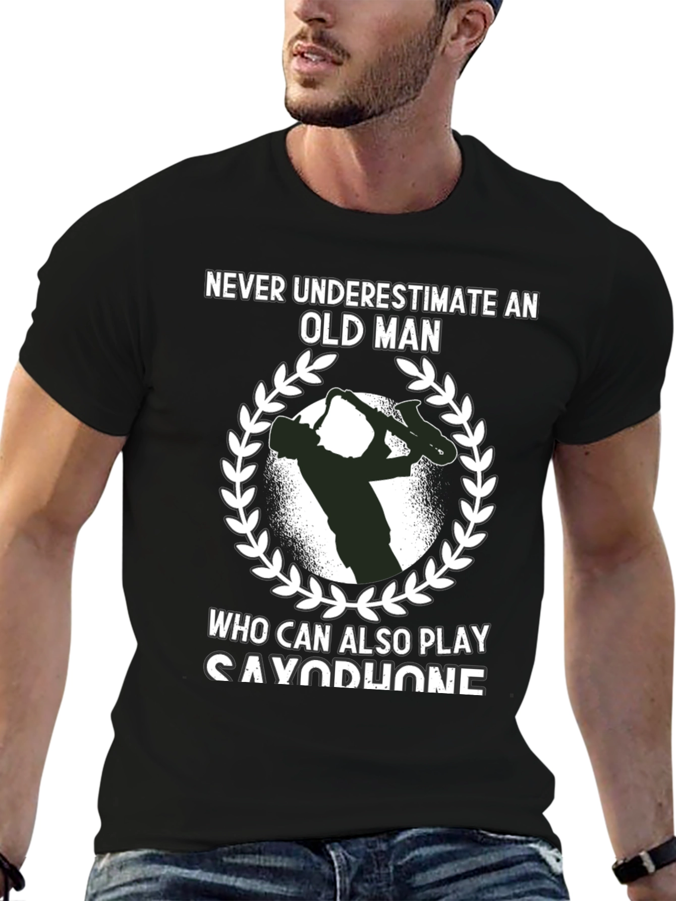 Saxophone Player Graphic Tee