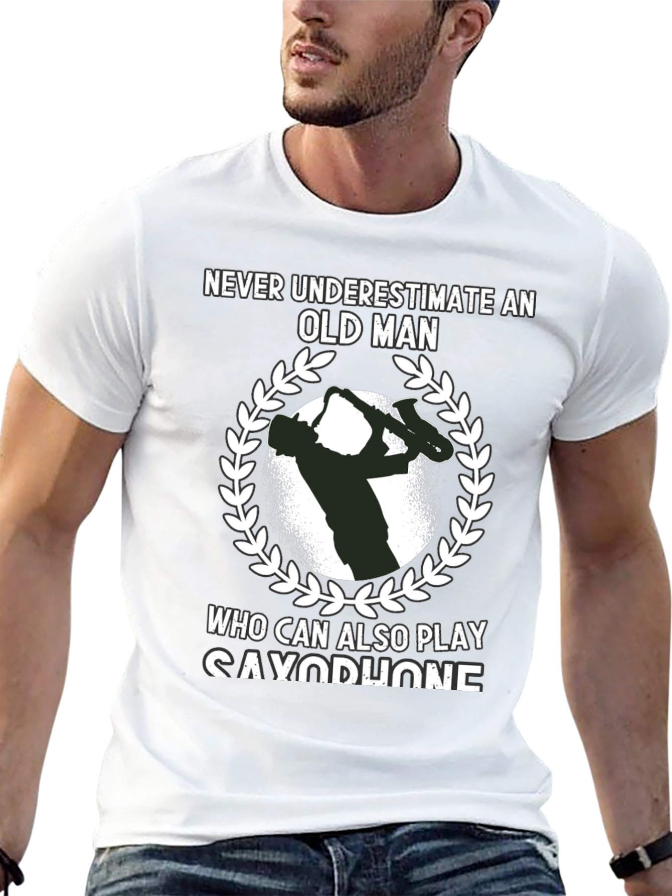 Saxophone Player Graphic Tee