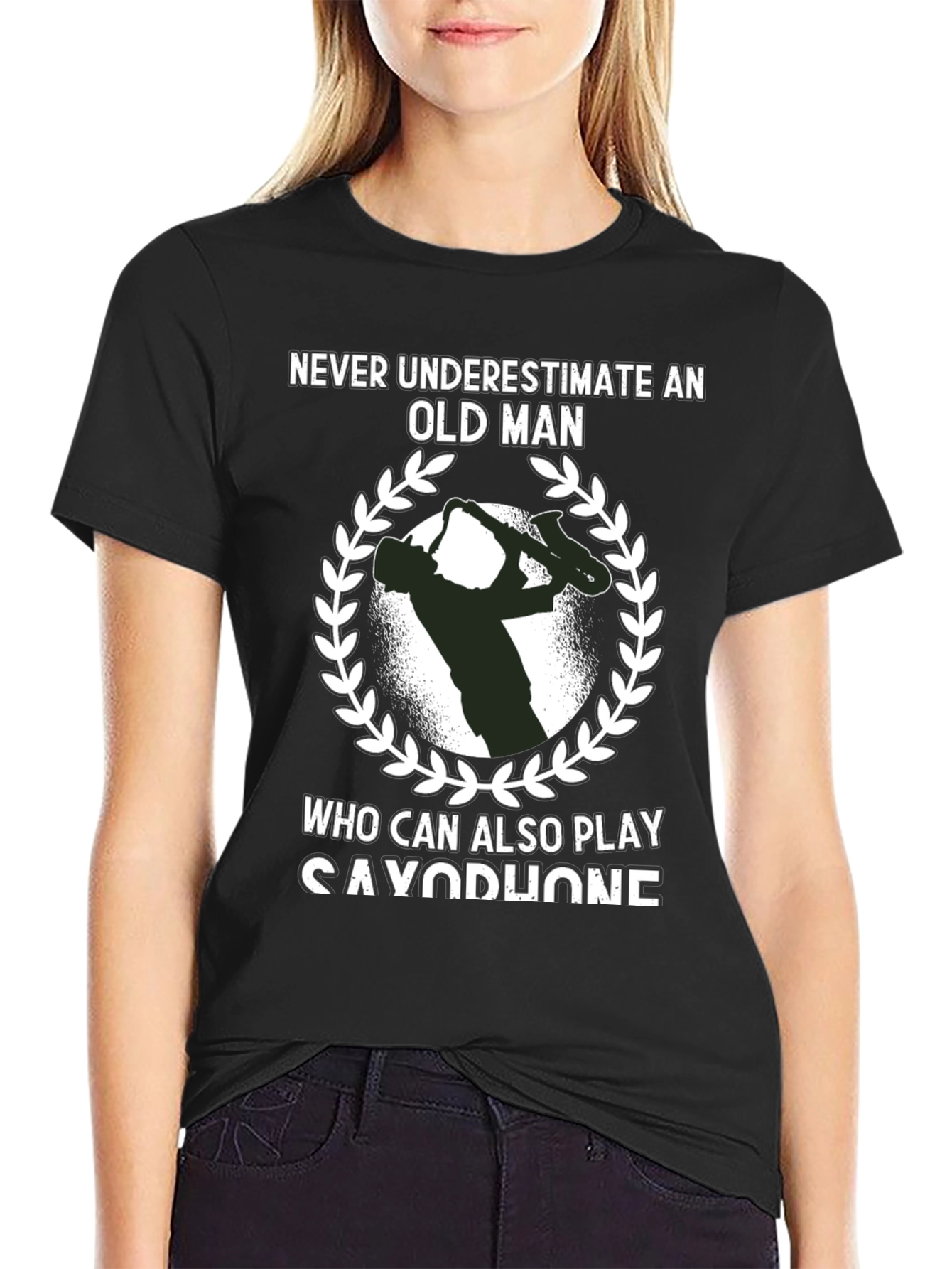 Saxophone Player Graphic Tee