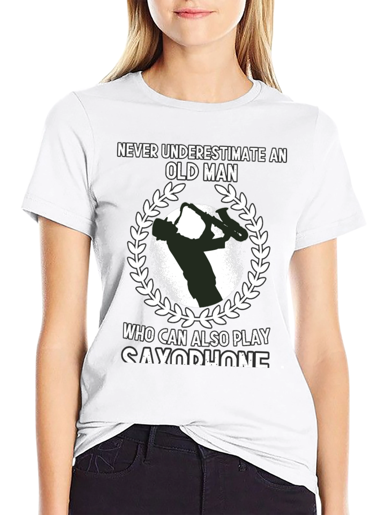 Saxophone Player Graphic Tee