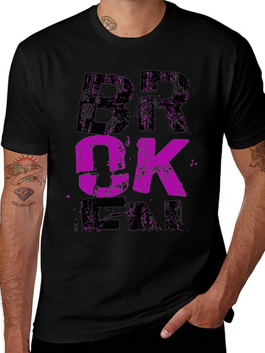 Broken Fade Graphic Tee - Mens Black T-Shirt