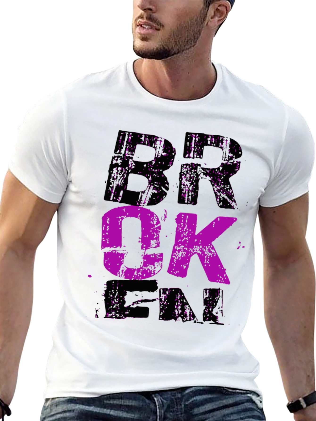 Broken Fade Graphic Tee - Mens Black T-Shirt