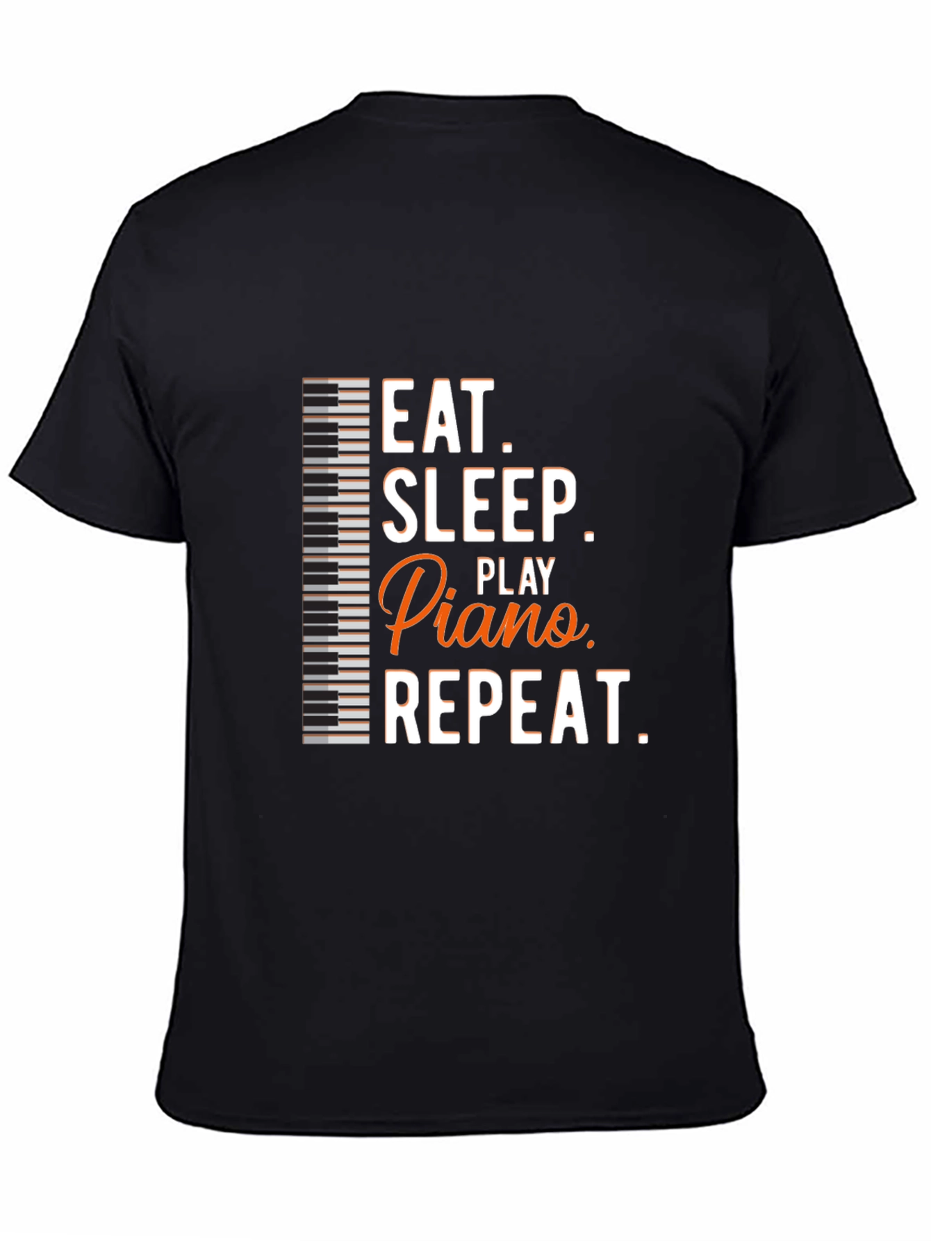 Eat Sleep Play Piano Repeat Graphic Tee