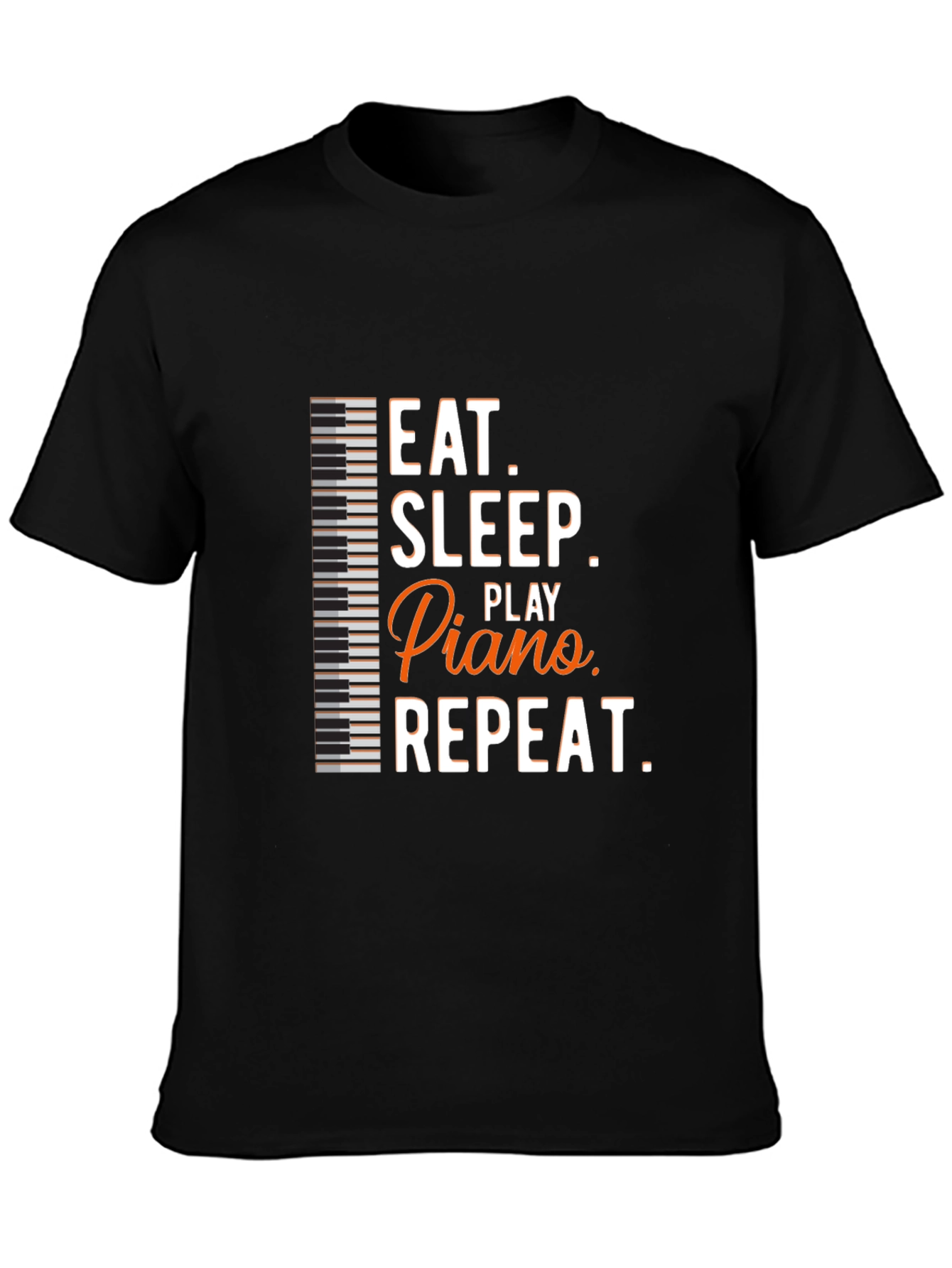 Eat Sleep Play Piano Repeat Graphic Tee