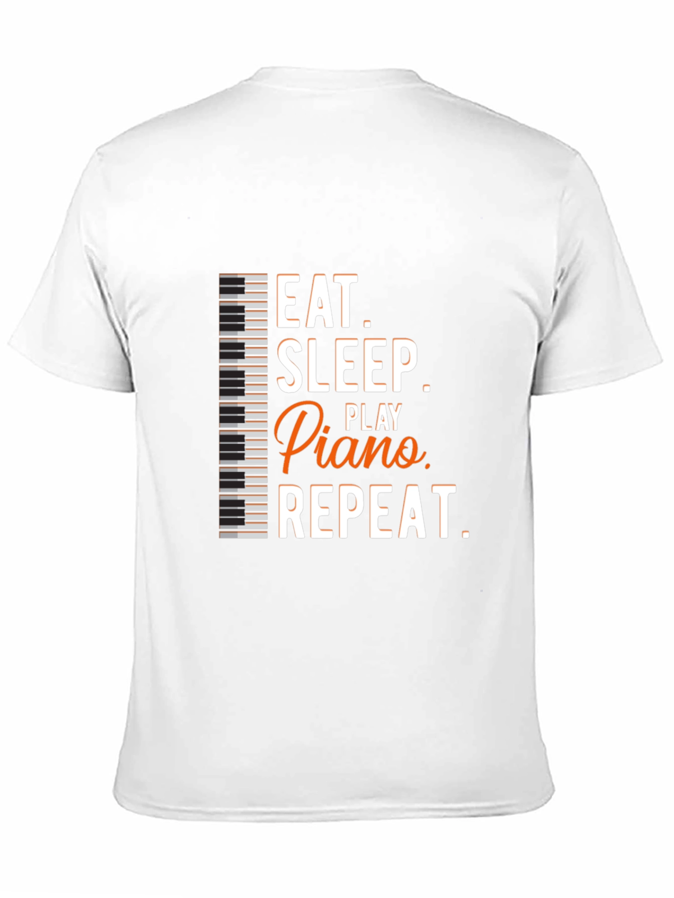 Eat Sleep Play Piano Repeat Graphic Tee