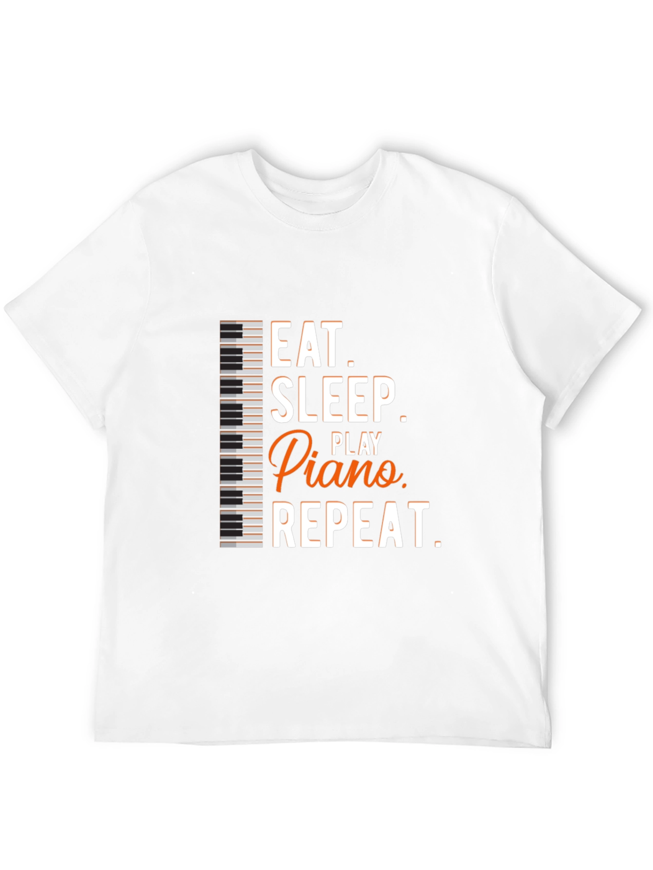 Eat Sleep Play Piano Repeat Graphic Tee