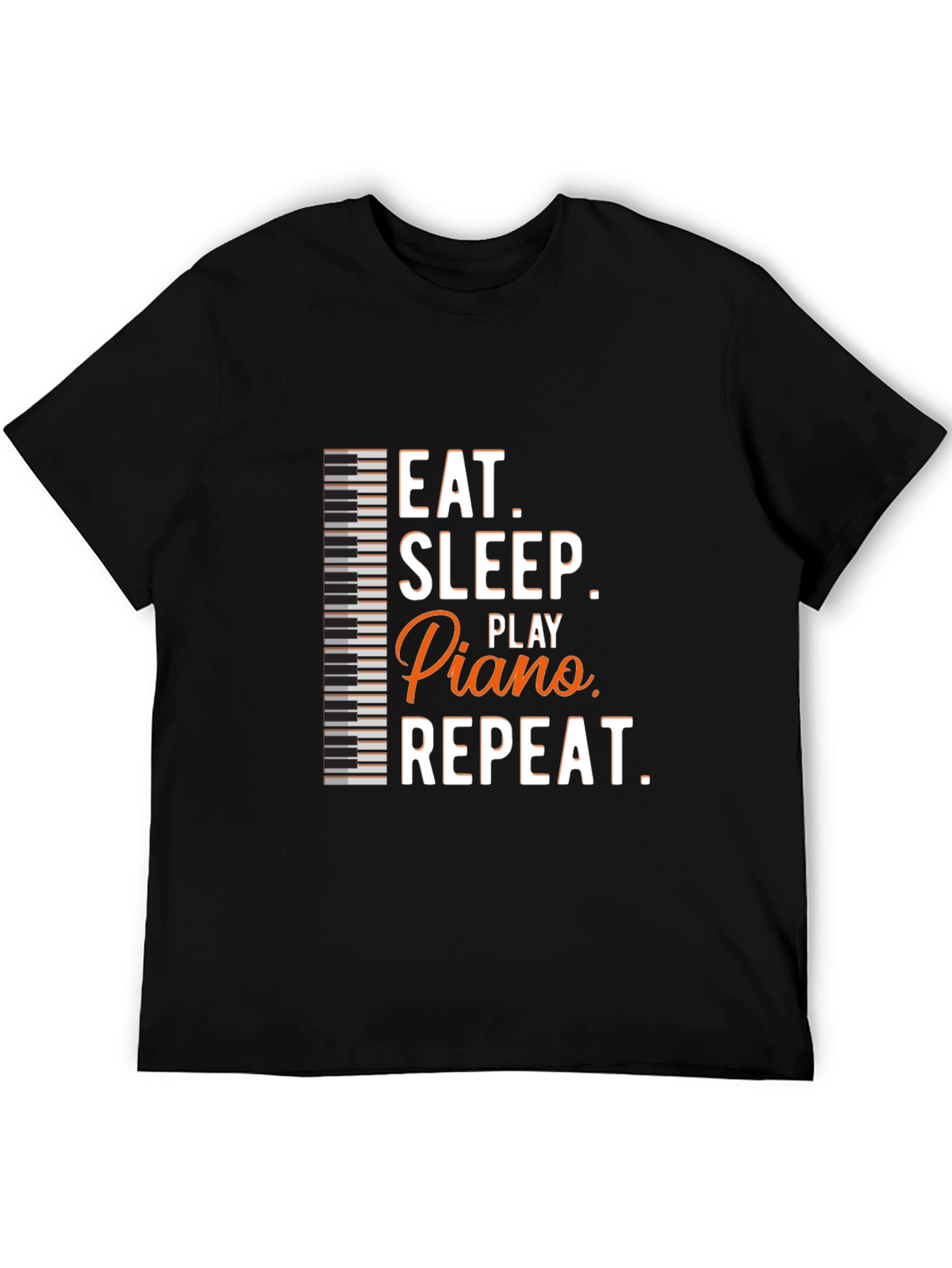 Eat Sleep Play Piano Repeat Graphic Tee