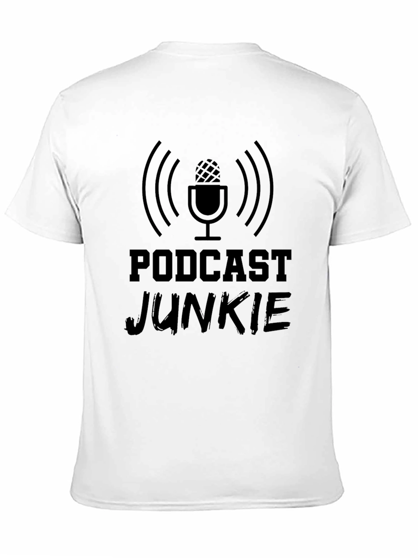 Podcast Junkie Black T-Shirt