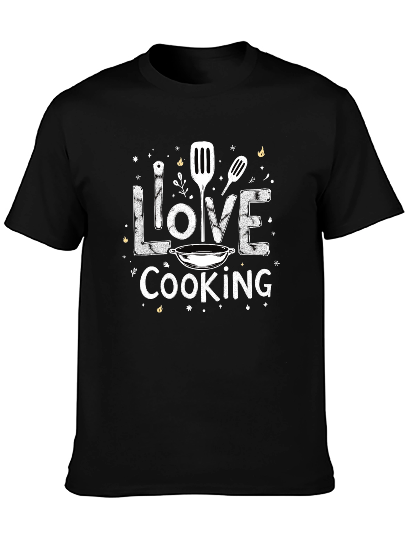 I Love Cooking Graphic Tee Chef T-Shirt