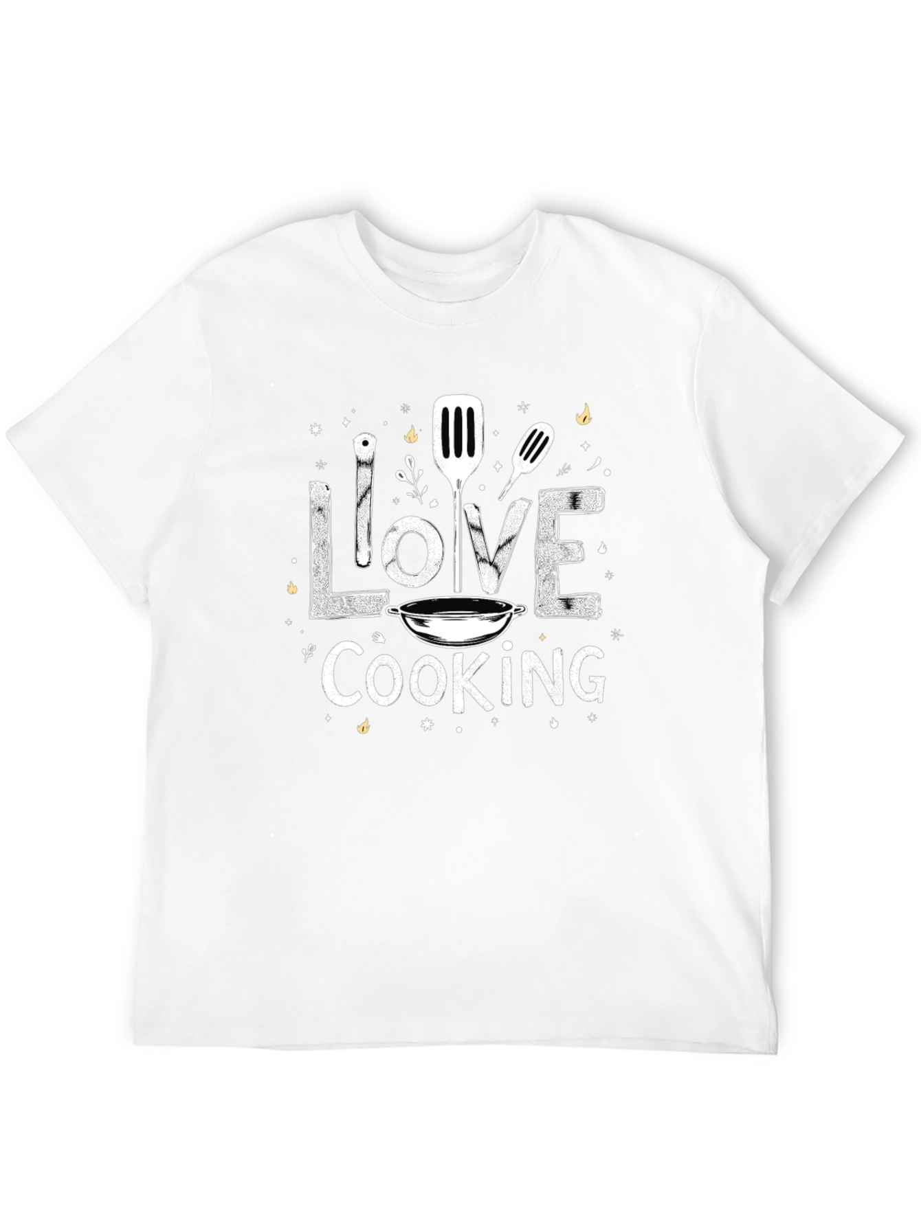 I Love Cooking Graphic Tee Chef T-Shirt