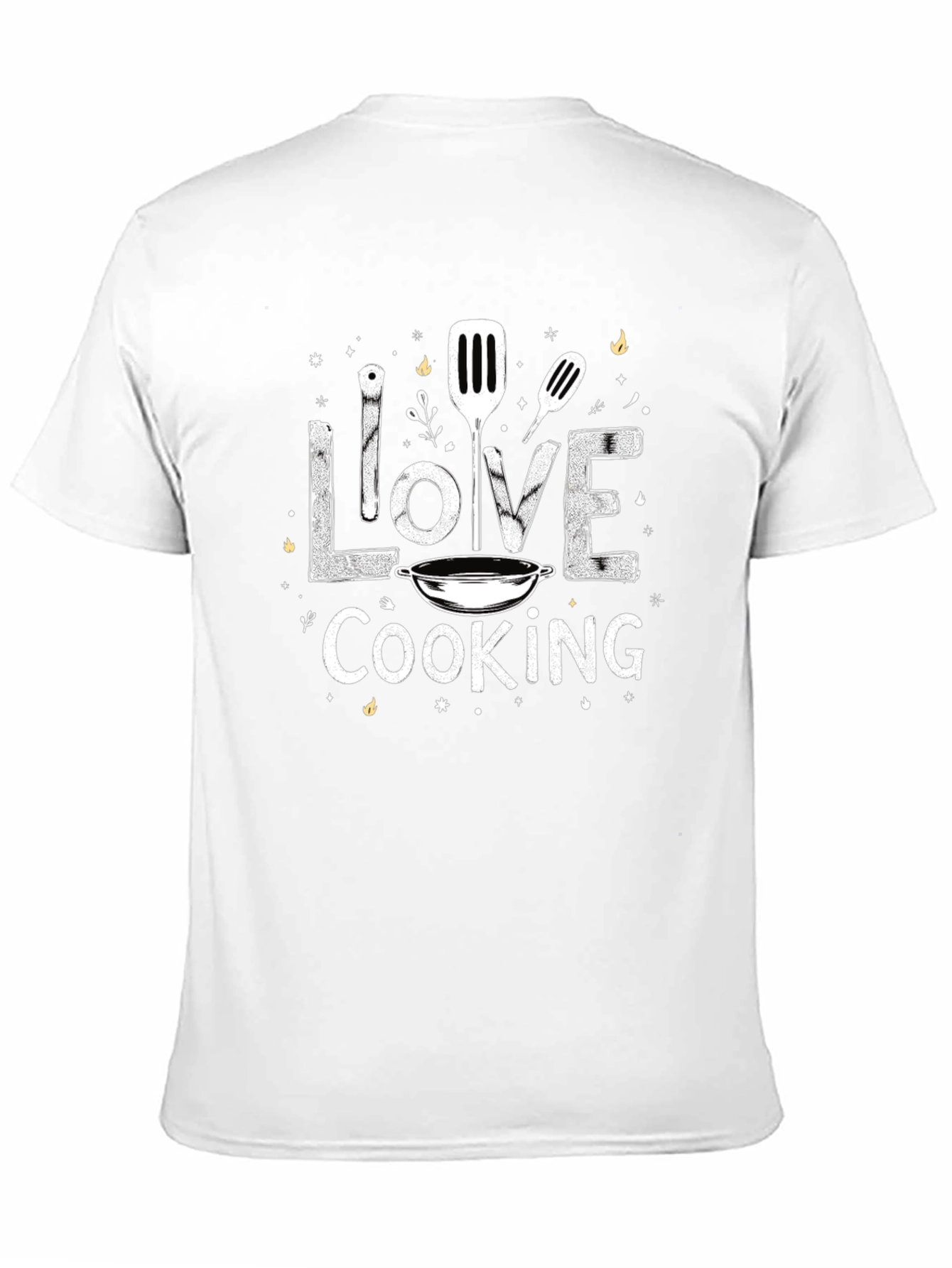 I Love Cooking Graphic Tee Chef T-Shirt