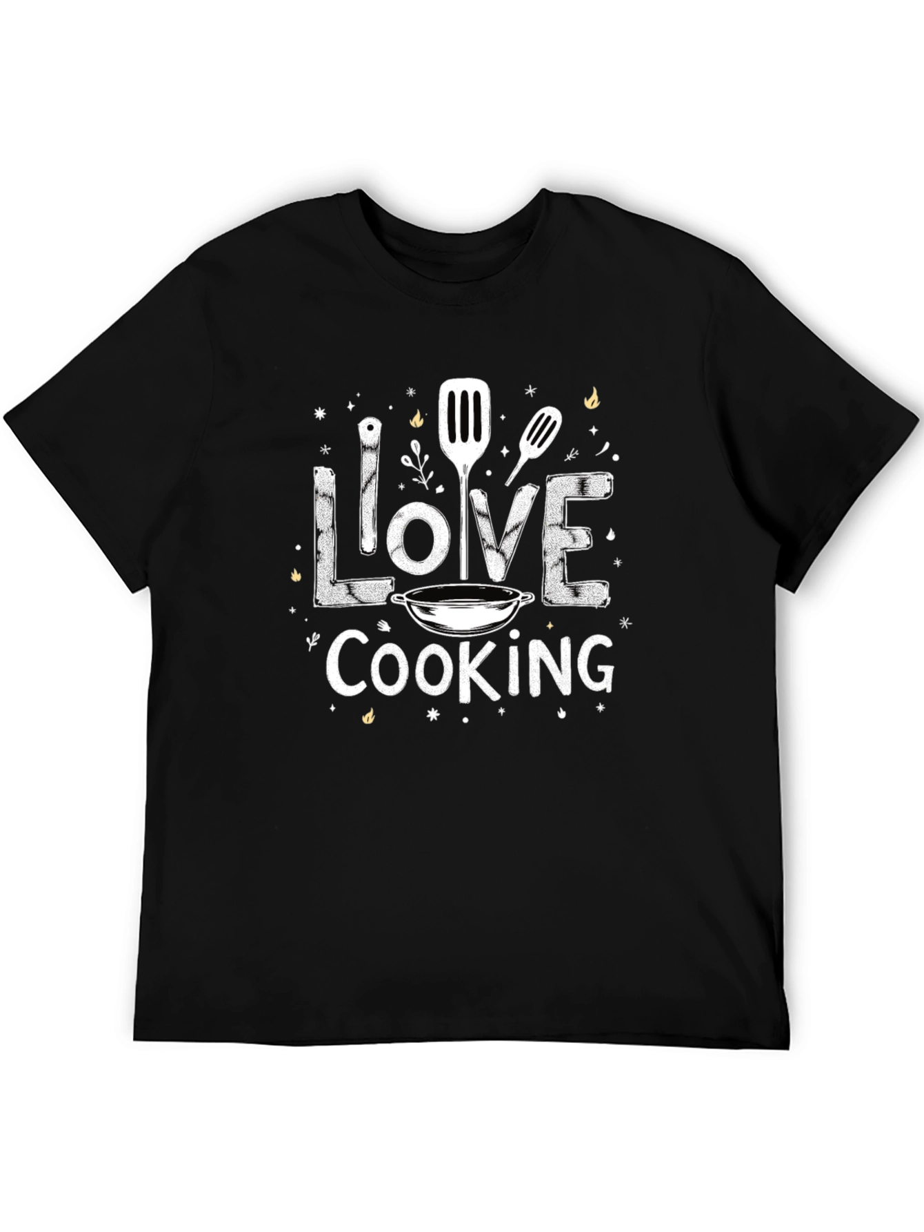 I Love Cooking Graphic Tee Chef T-Shirt