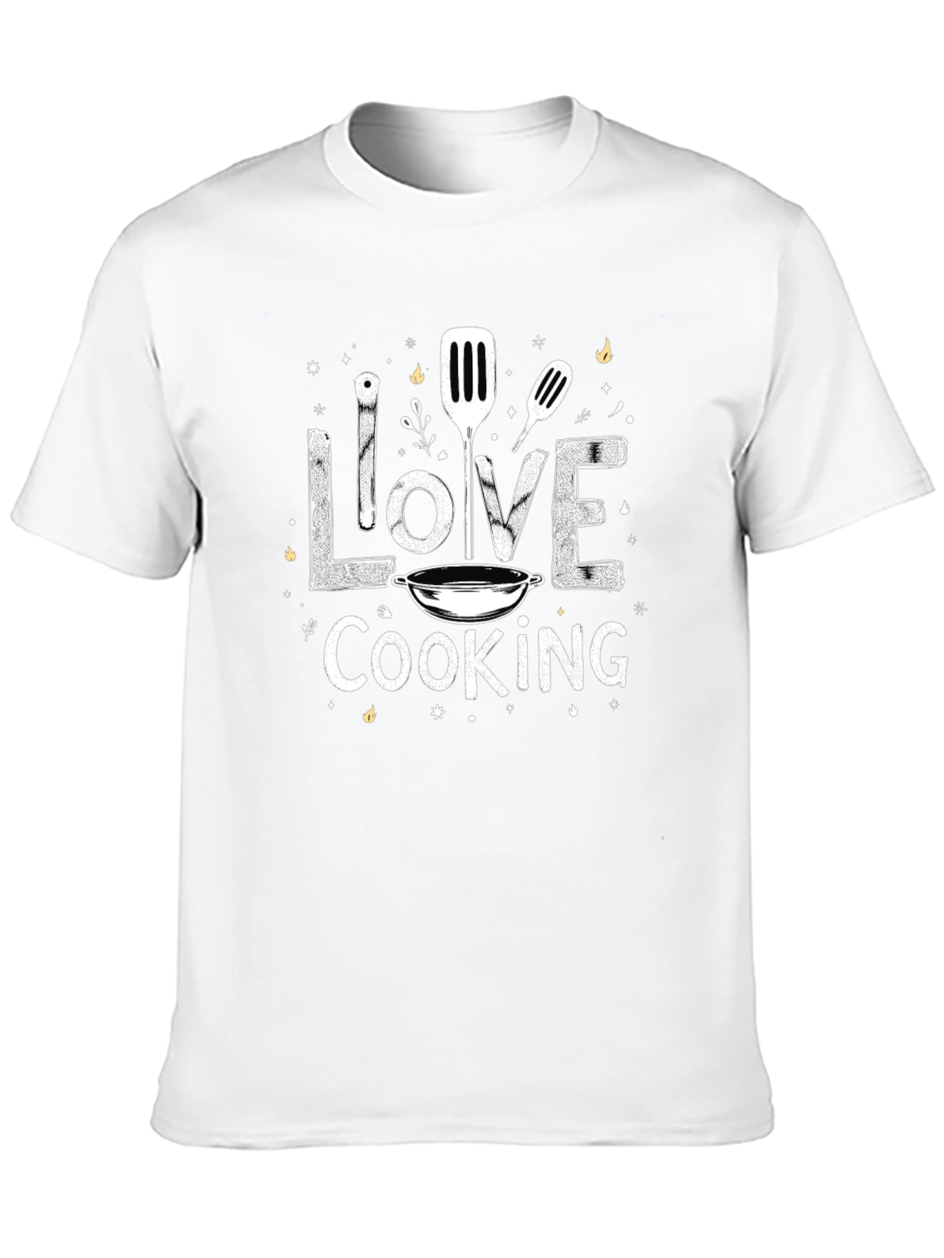 I Love Cooking Graphic Tee Chef T-Shirt