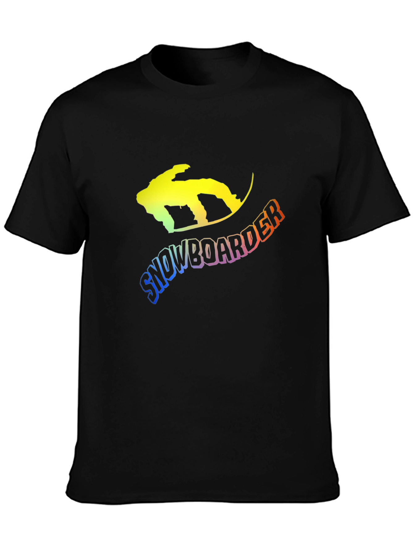 Snowboarder Graphic Tee - Black