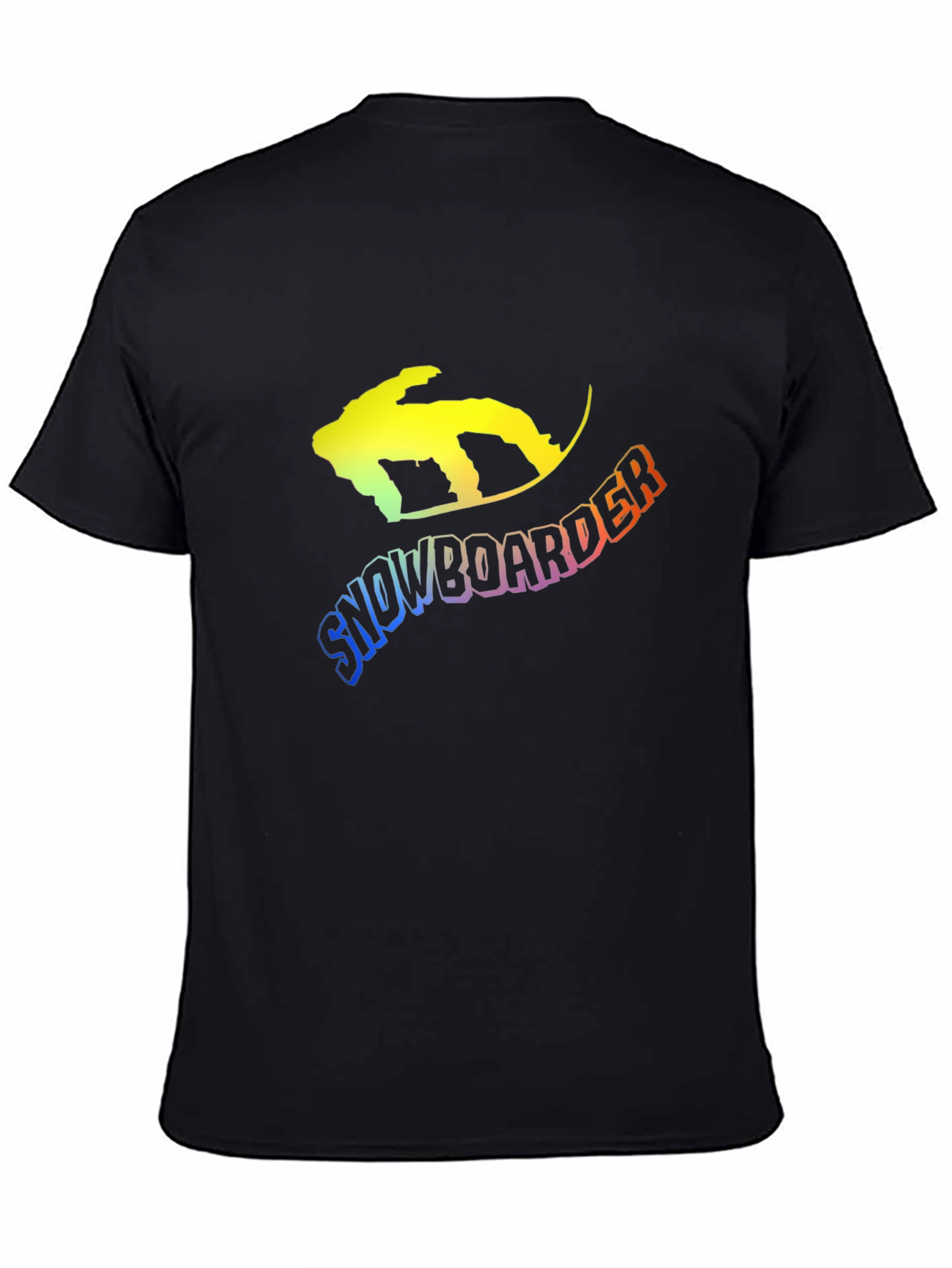 Snowboarder Graphic Tee - Black