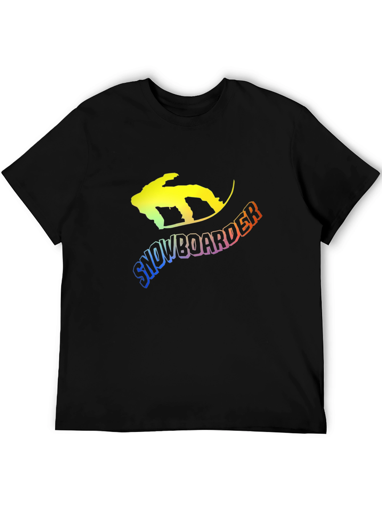 Snowboarder Graphic Tee - Black