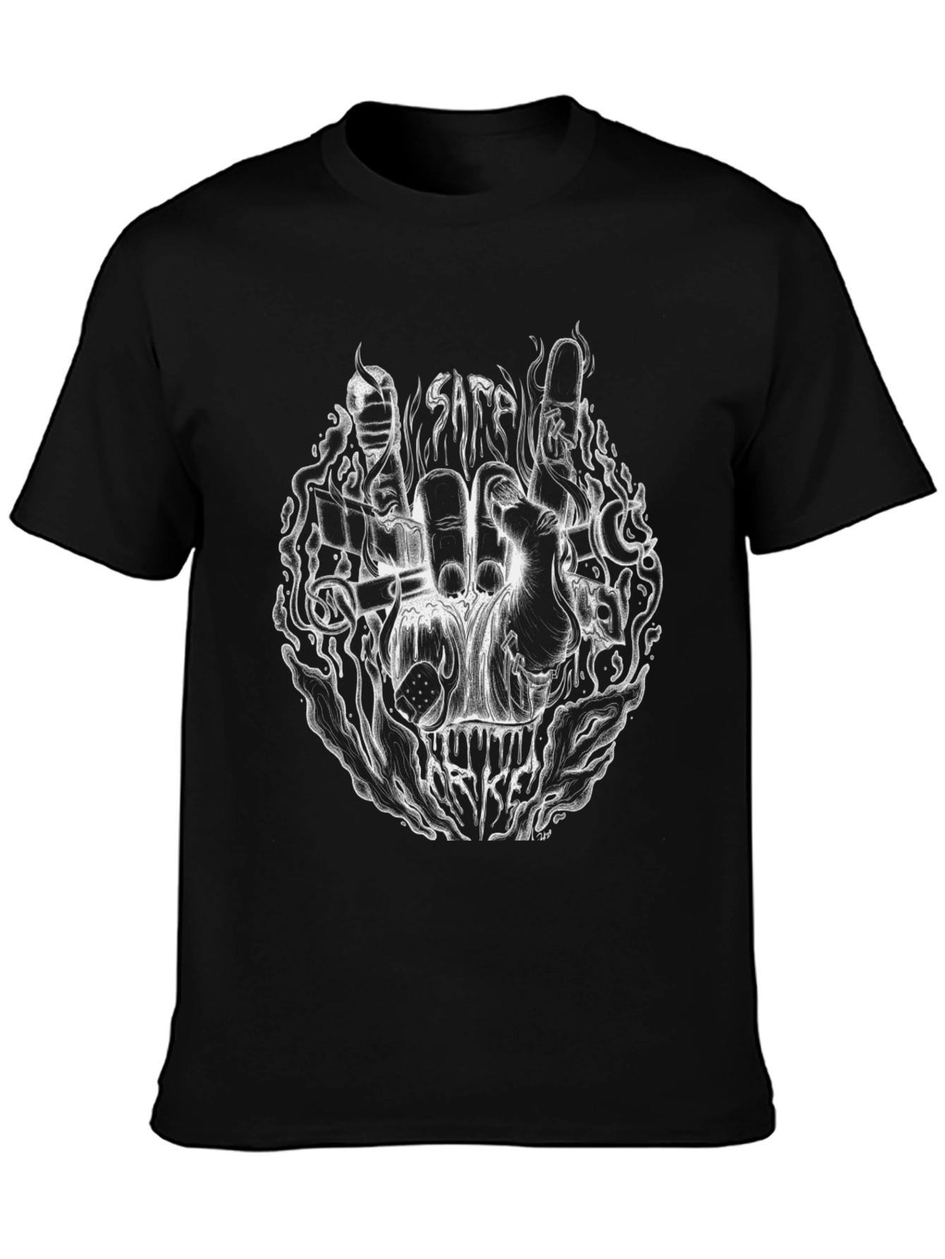 Safe Cracker Tee - Black Graphic T-Shirt