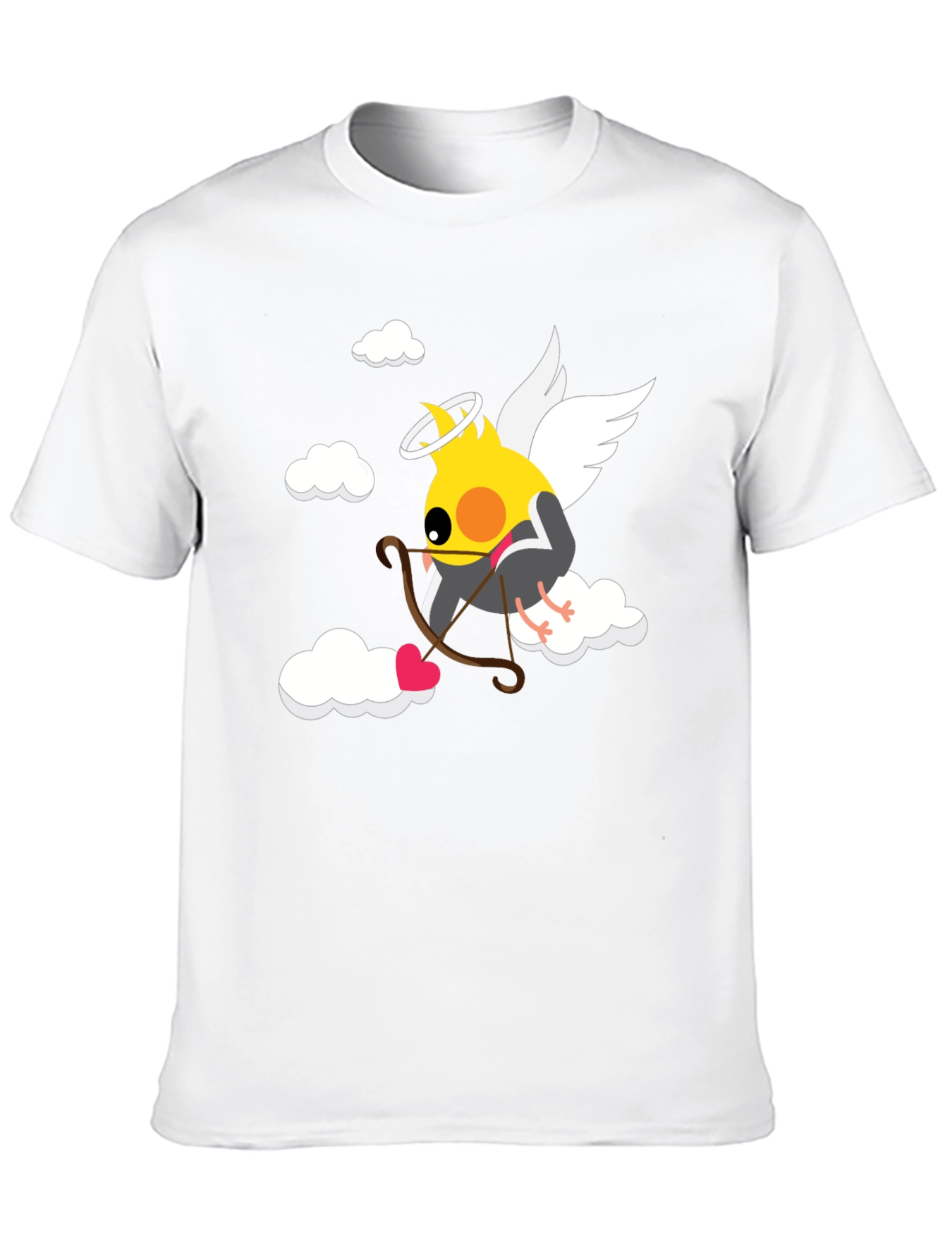 Cupid Cockatiel T-Shirt - Angelic Valentines Day Tee