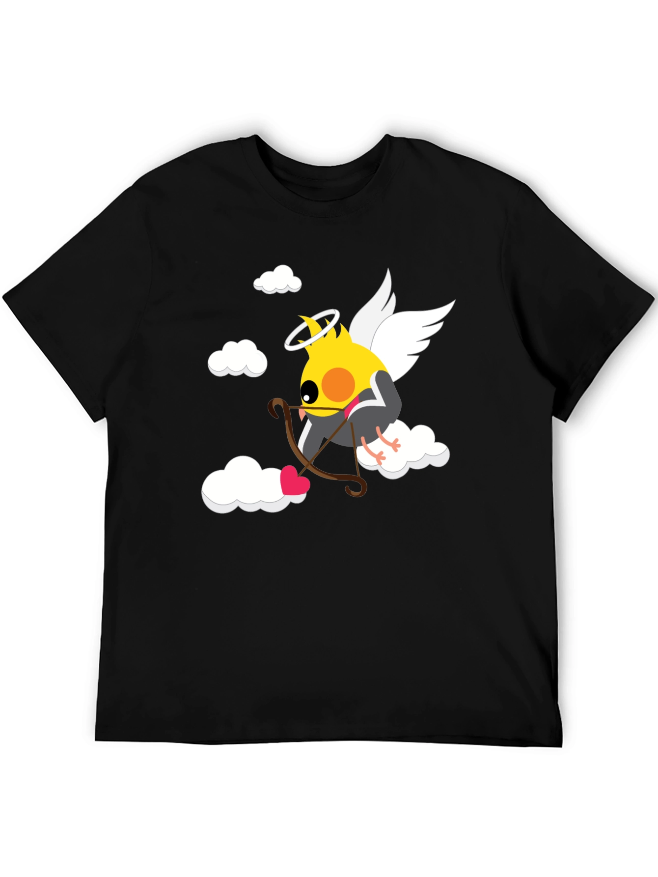 Cupid Cockatiel T-Shirt - Angelic Valentines Day Tee
