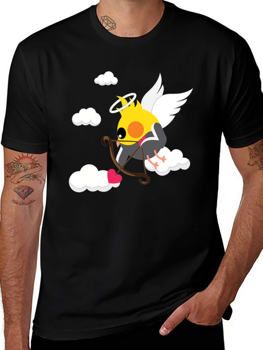 Cupid Cockatiel T-Shirt - Angelic Valentines Day Tee