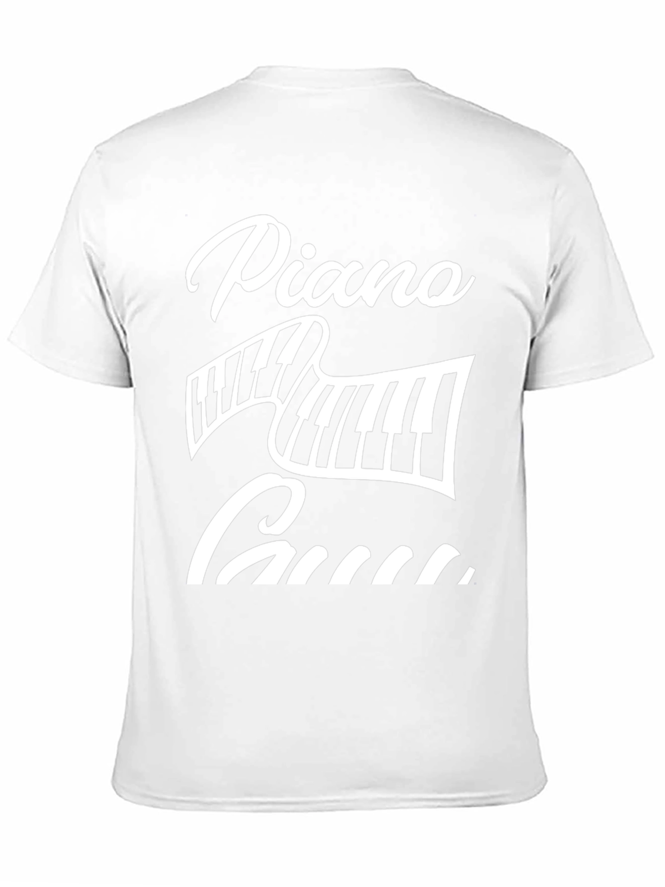 Piano Guy Graphic Tee - Black Cotton Blend T-Shirt